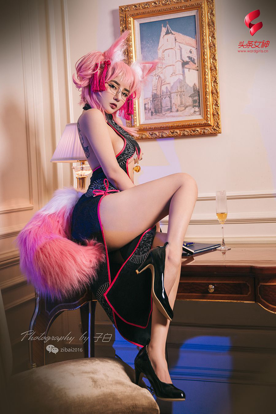 [TouTiao头条女神] 2019.04.27 温心怡 玉藻前·秘书狐COSPLAY(7)