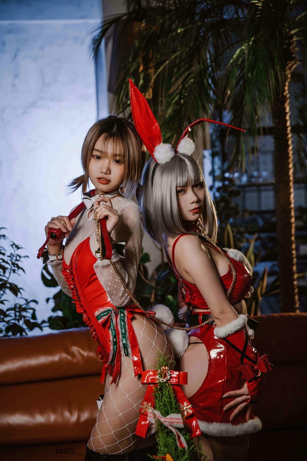 Cosplay 柒柒要乖哦 圣诞双兔(2)