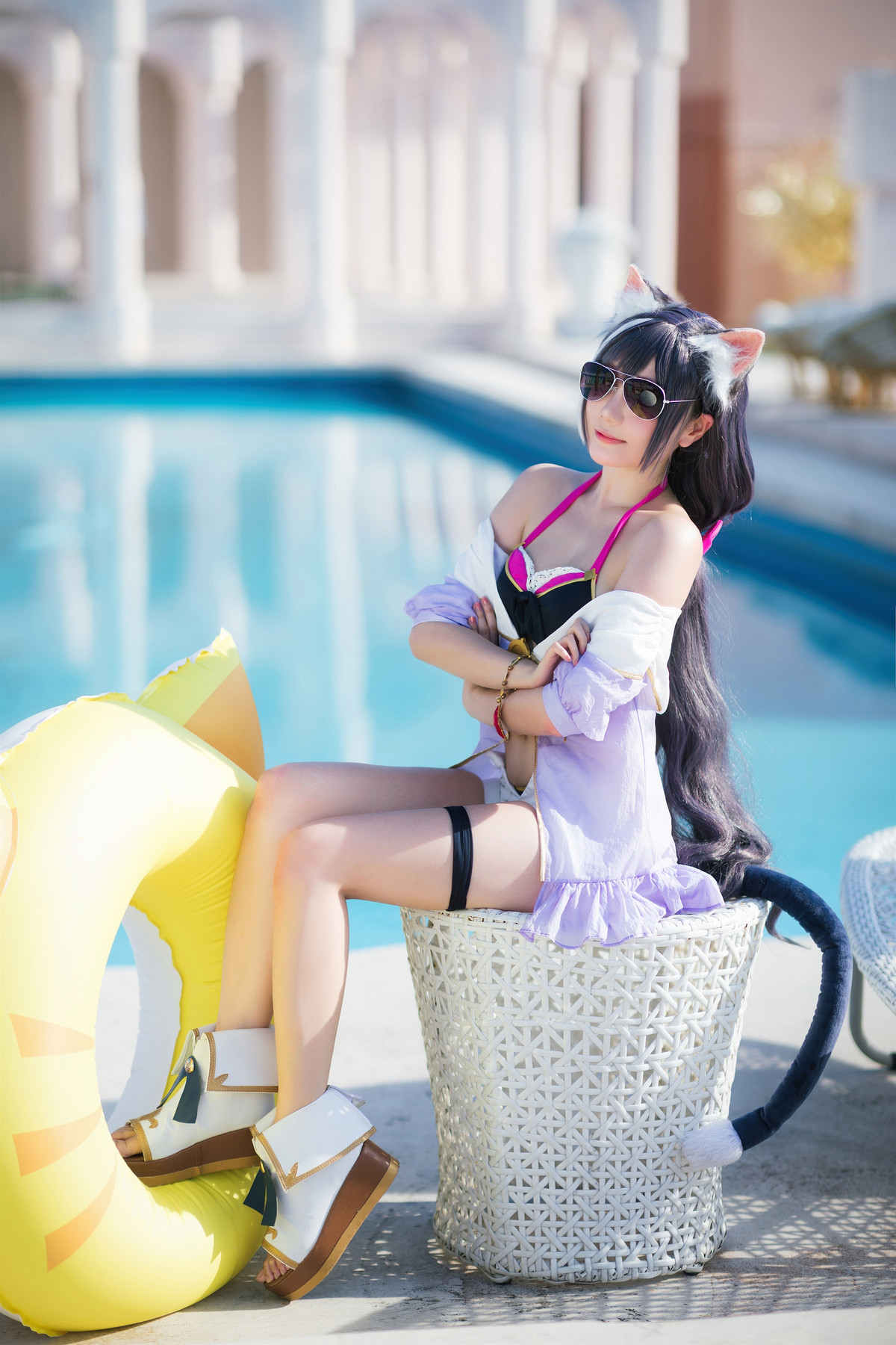 Cosplay 瓜希酱 公主连结 凯露夏日 Kyaru(14)