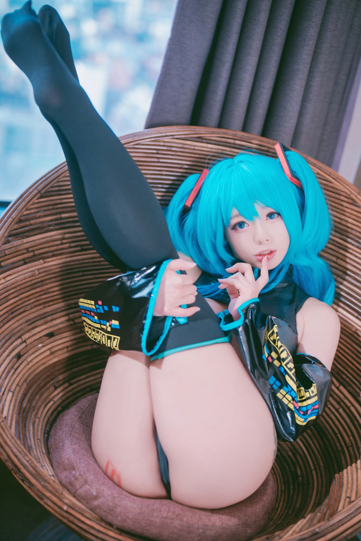 Cosplay Maruemon 마루에몽 Plug Me In Miku Set.02(39)