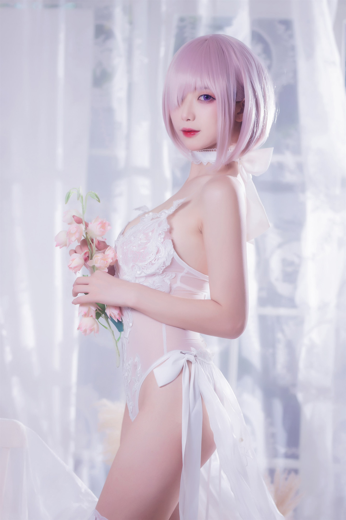 Cosplay 封疆疆v 婚纱玛修(26)