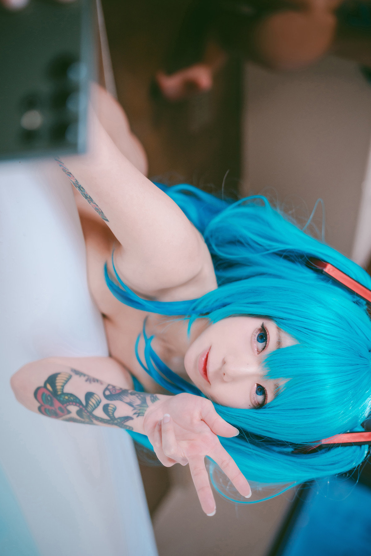 Cosplay Maruemon 마루에몽 Plug Me In Miku Set.01(59)