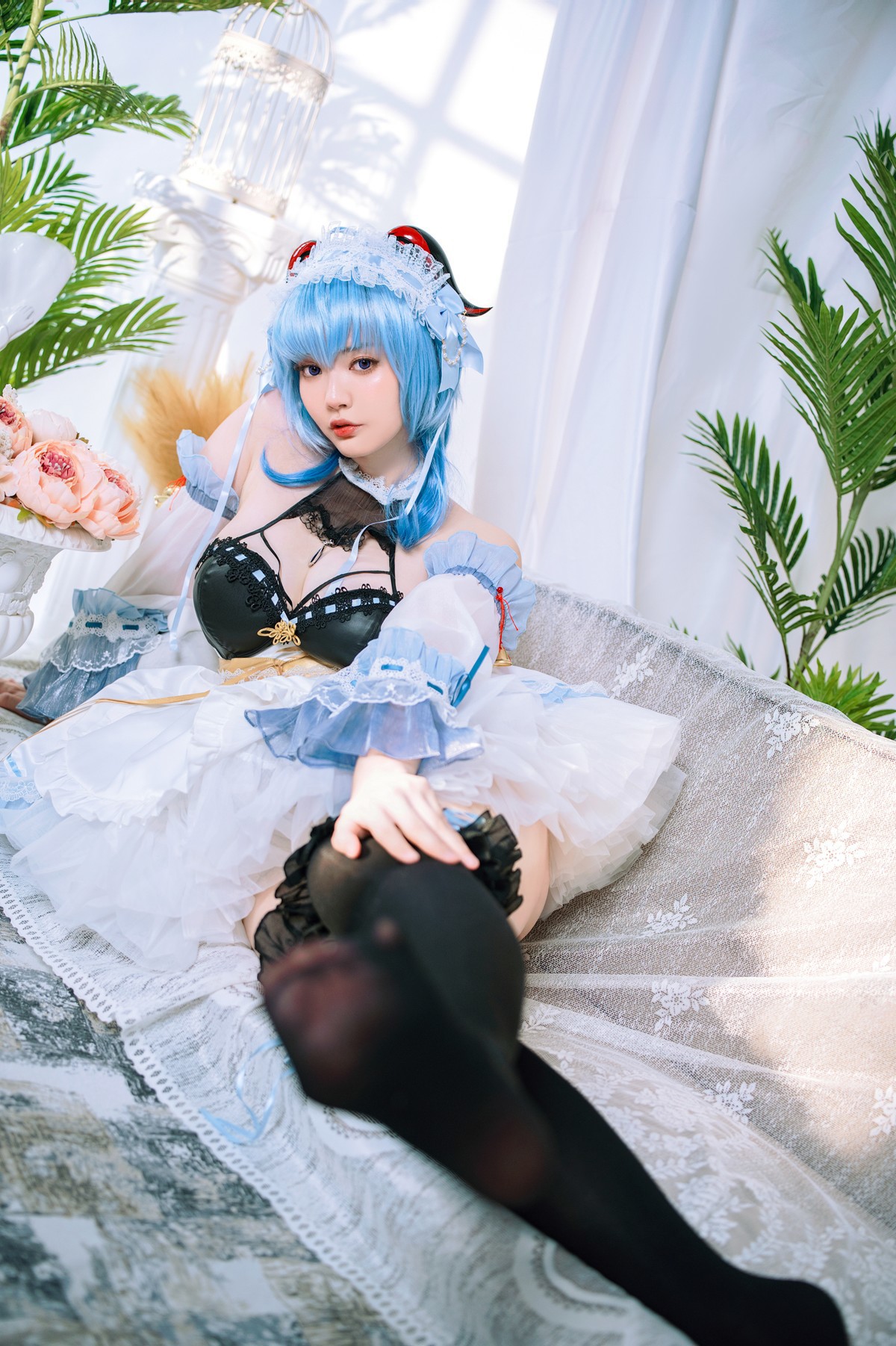 Cosplay Ying Tze 甘雨 Ganyu Maid(5)