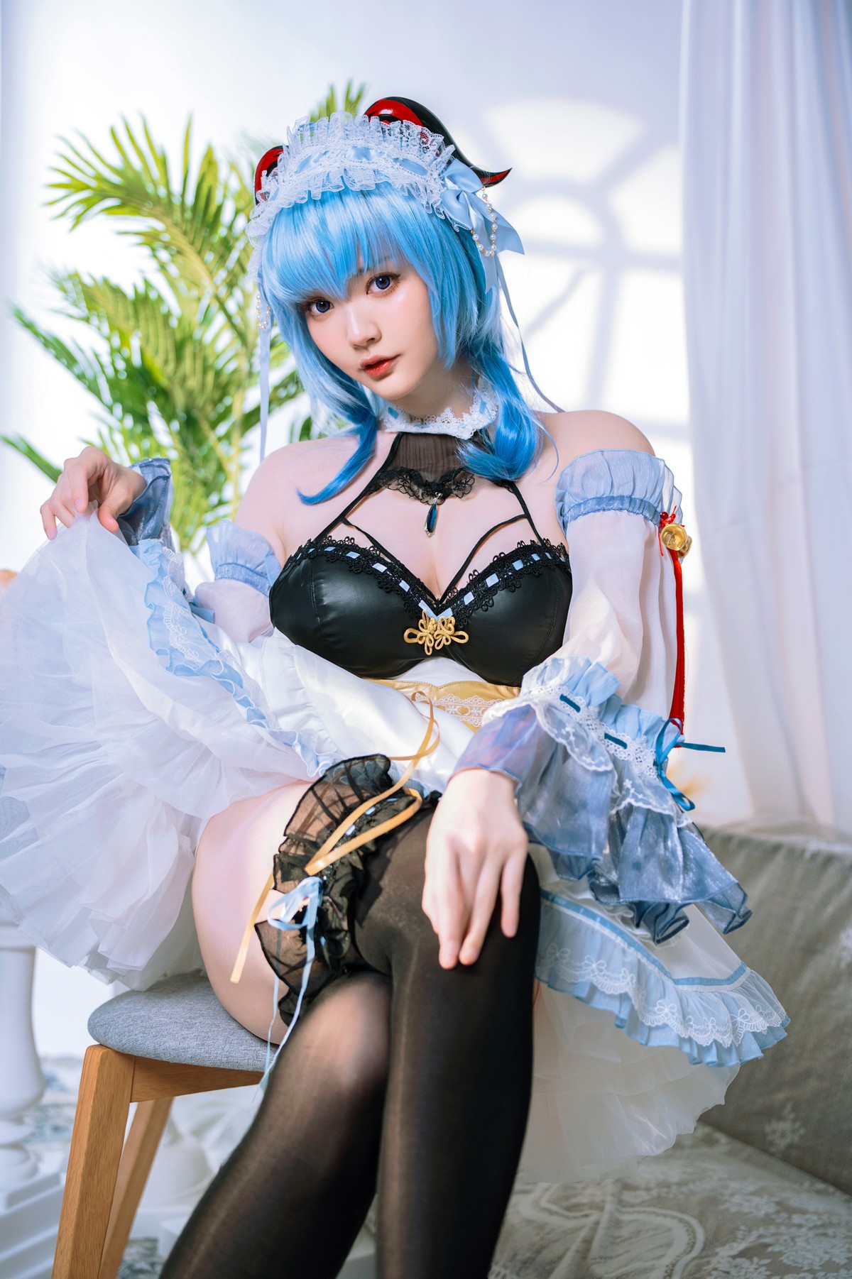 Cosplay Ying Tze 甘雨 Ganyu Maid(25)