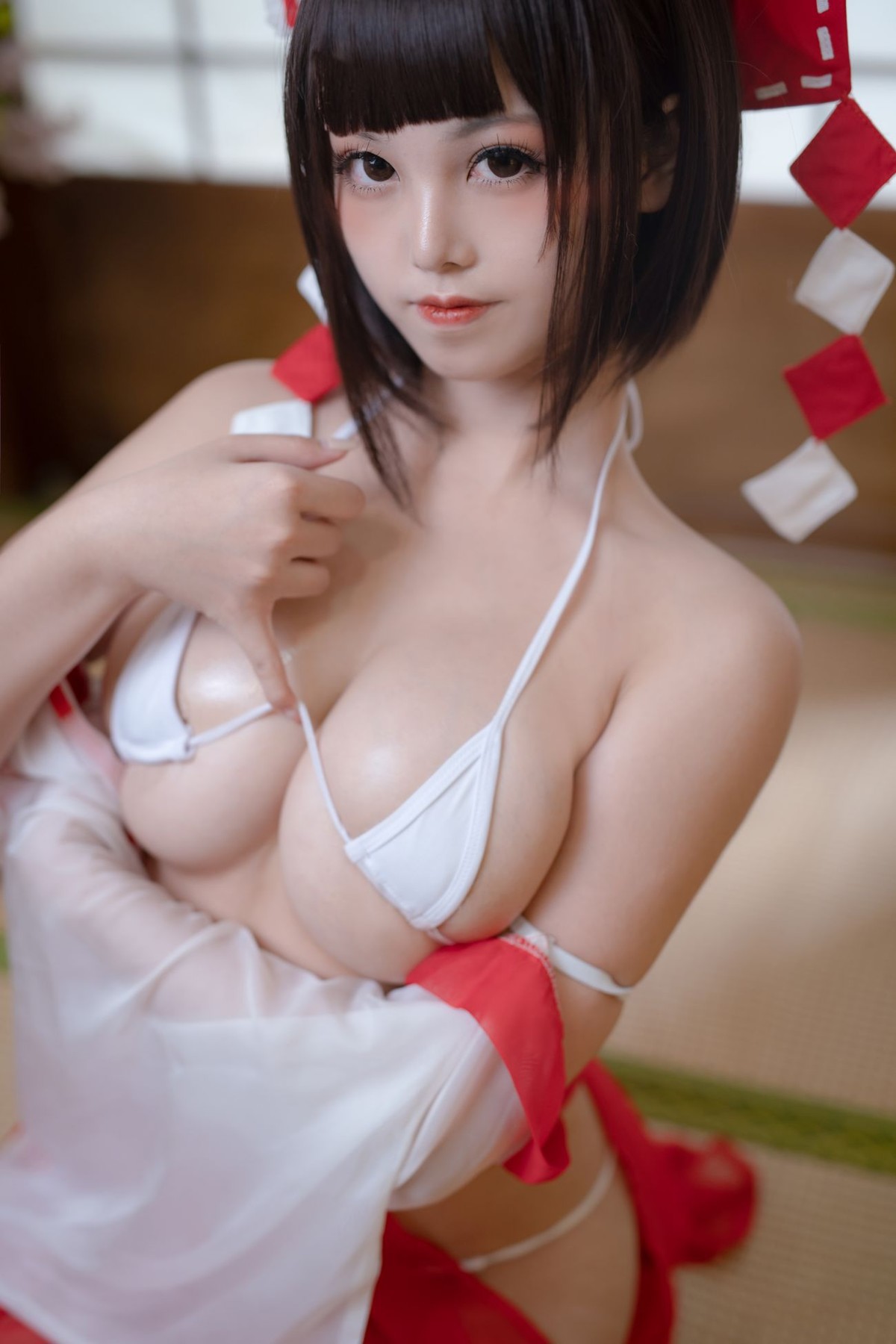 蜜汁貓裘 Cosplay 巫女 Miko Sister(41)