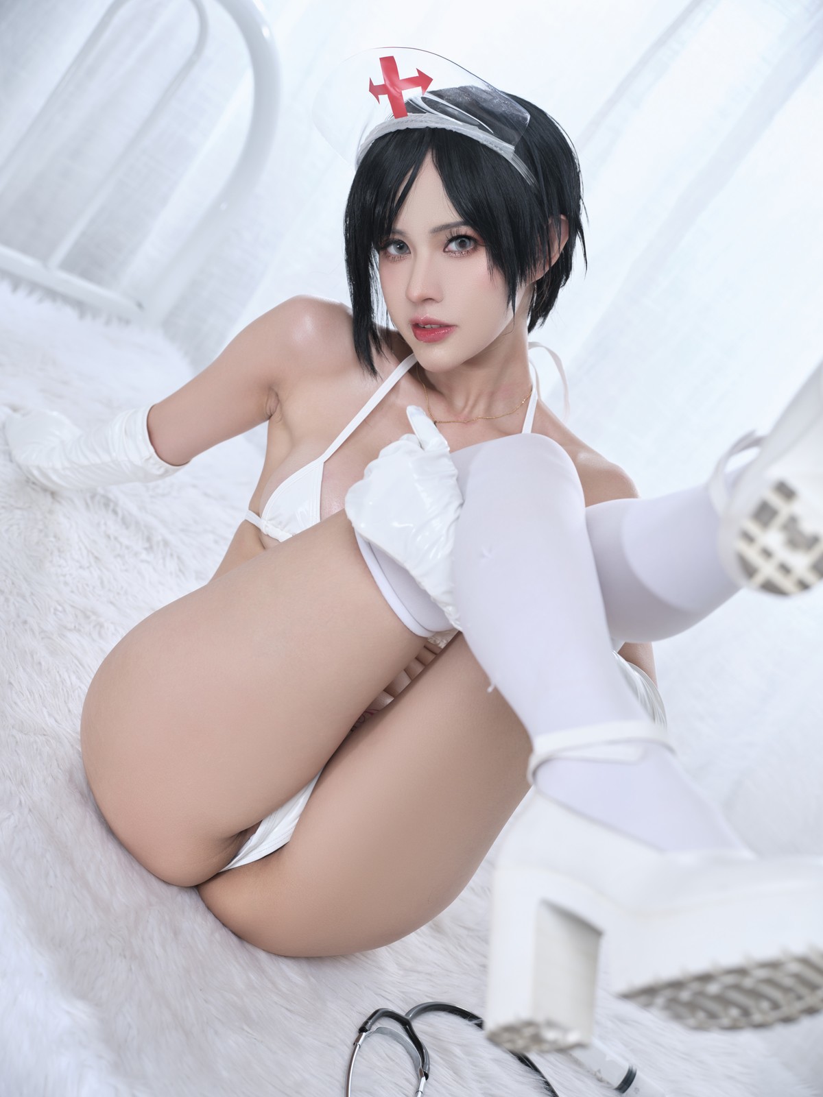 PingPing Cosplay エイダ・ウォン Ada Wong Nurse(14)