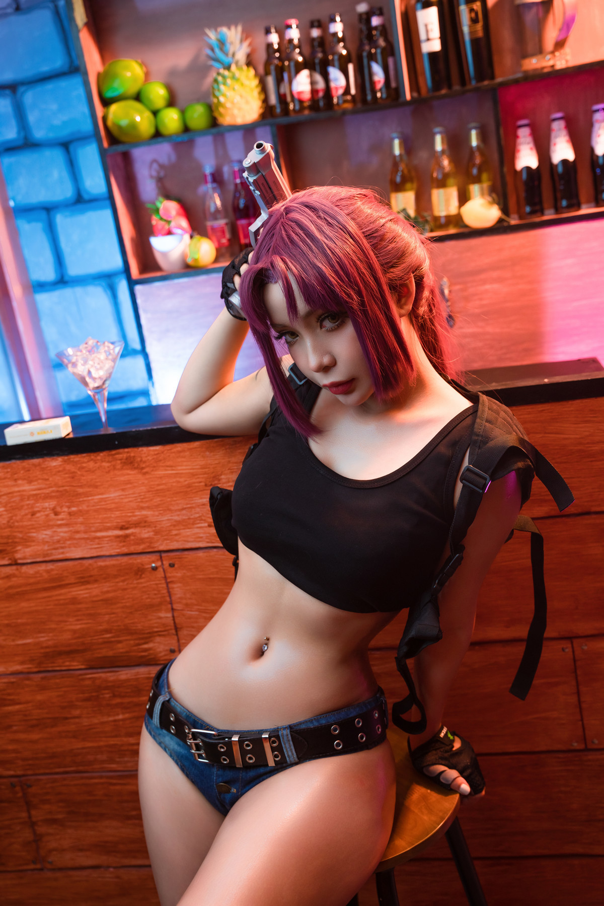 Cosplay Umeko.J Revy Black Lagoon(8)