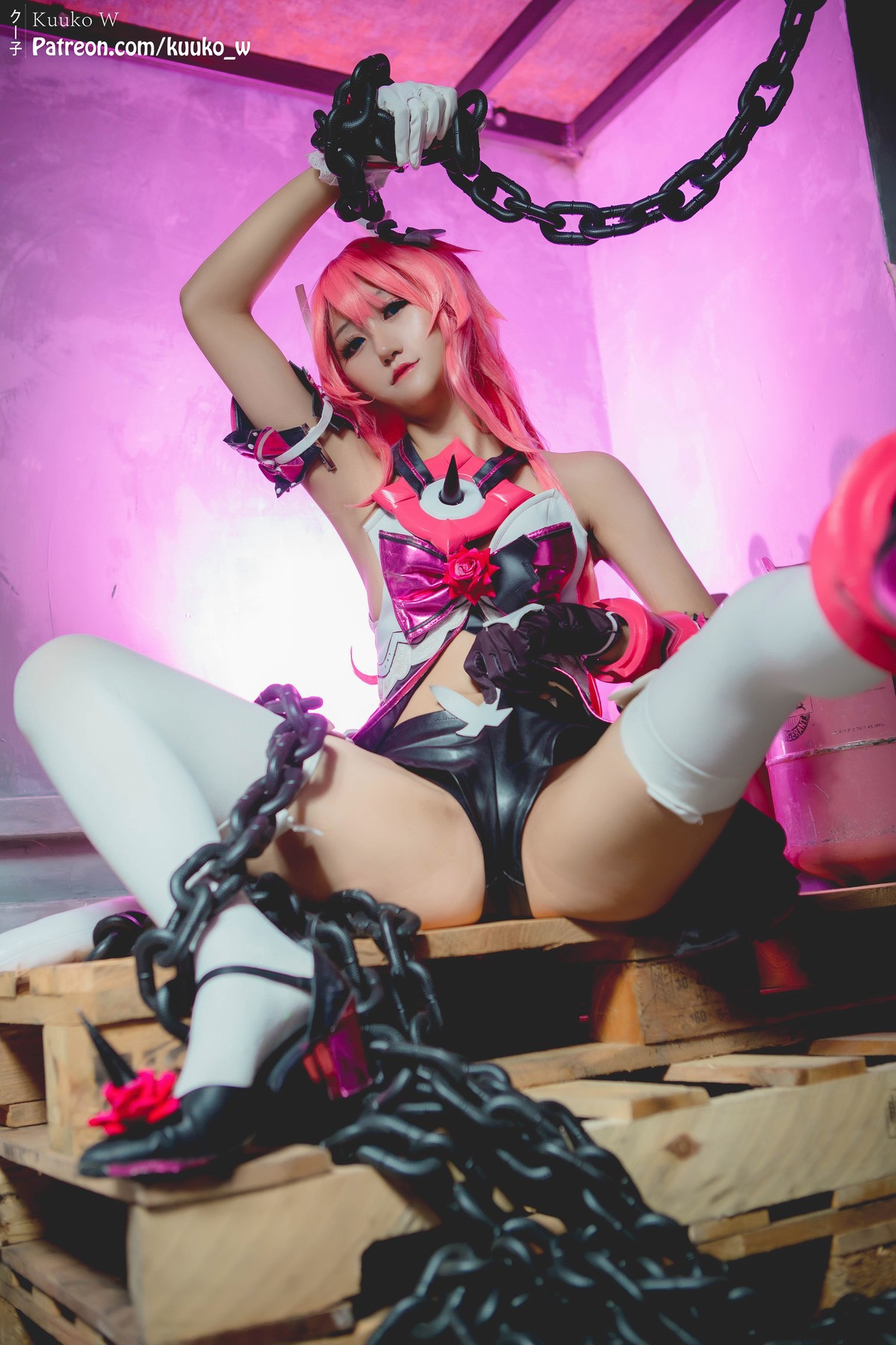 Cosplay KuukoW クー子 Rosalia-Honkai Impact(15)