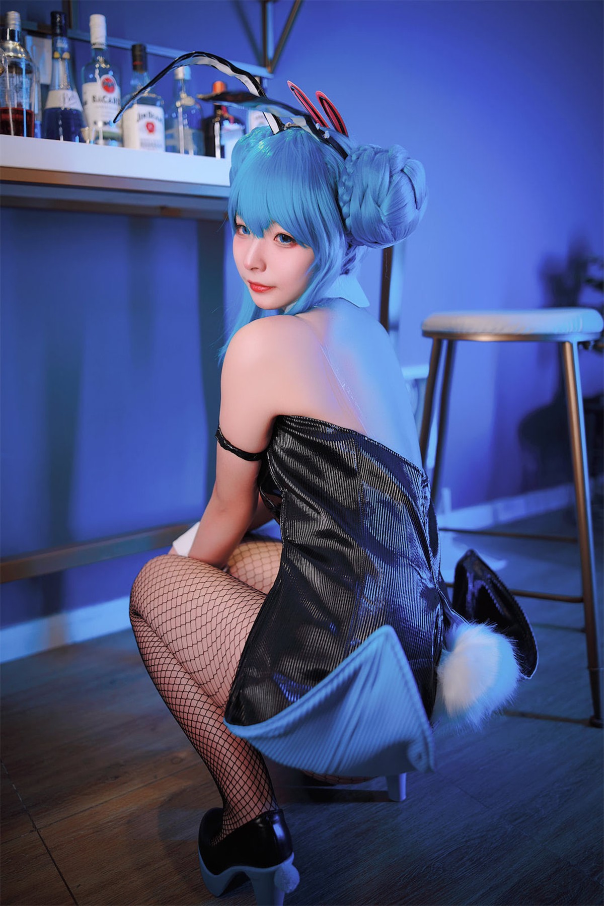 Cosplay Yuuhui玉汇 初音黑兔(7)