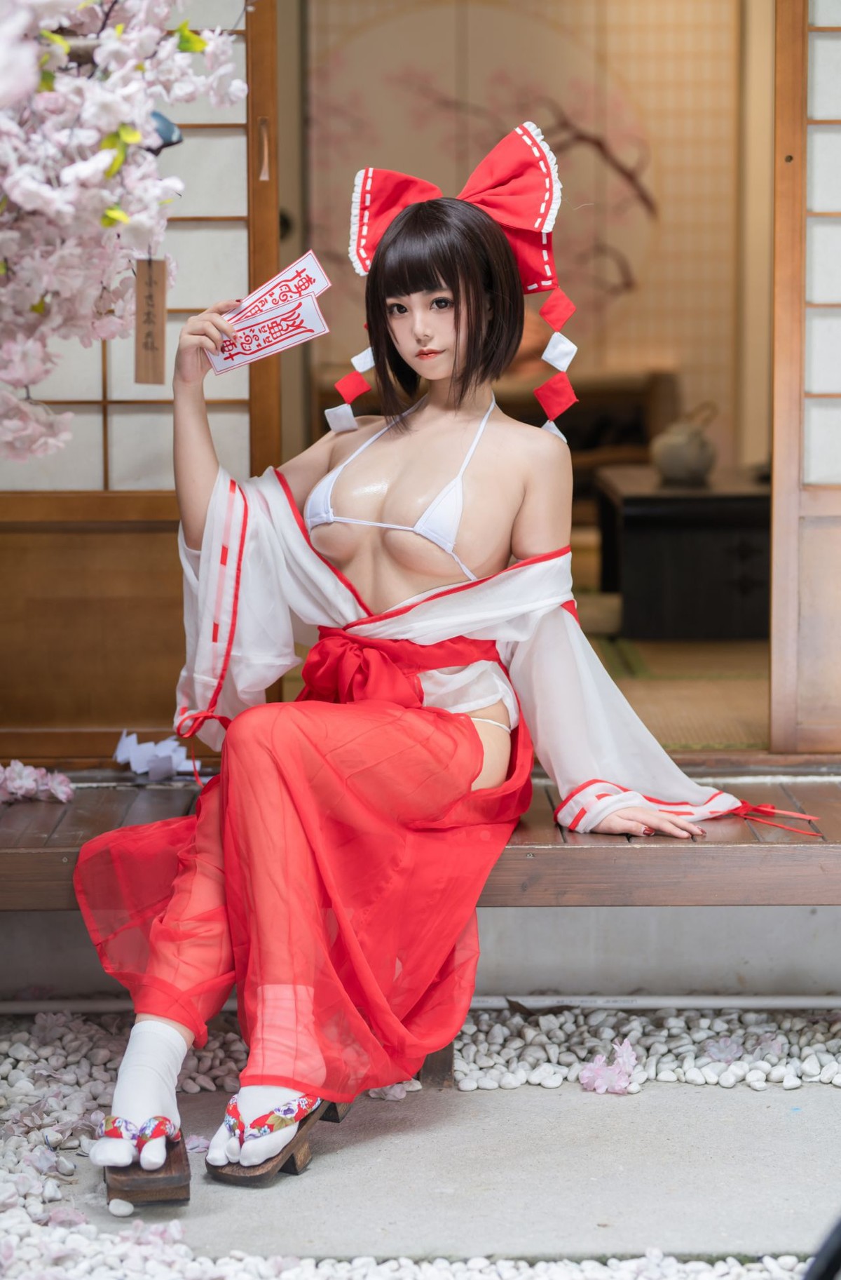 蜜汁貓裘 Cosplay 巫女 Miko Sister(15)