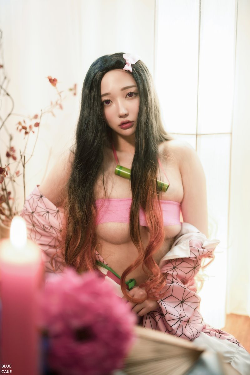 [Cos]손예은(孫樂樂)-021 [BLUECAKE] PINK ONI[100P](18)