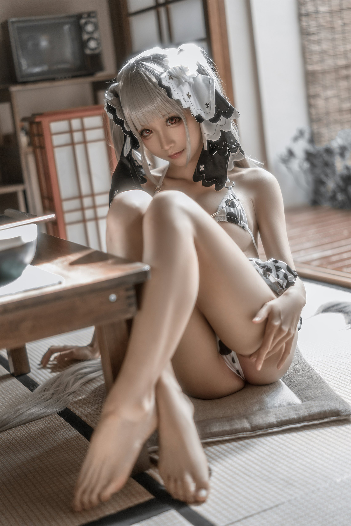 蠢沫沫 Cosplay 可畏婚纱绅士版(6)