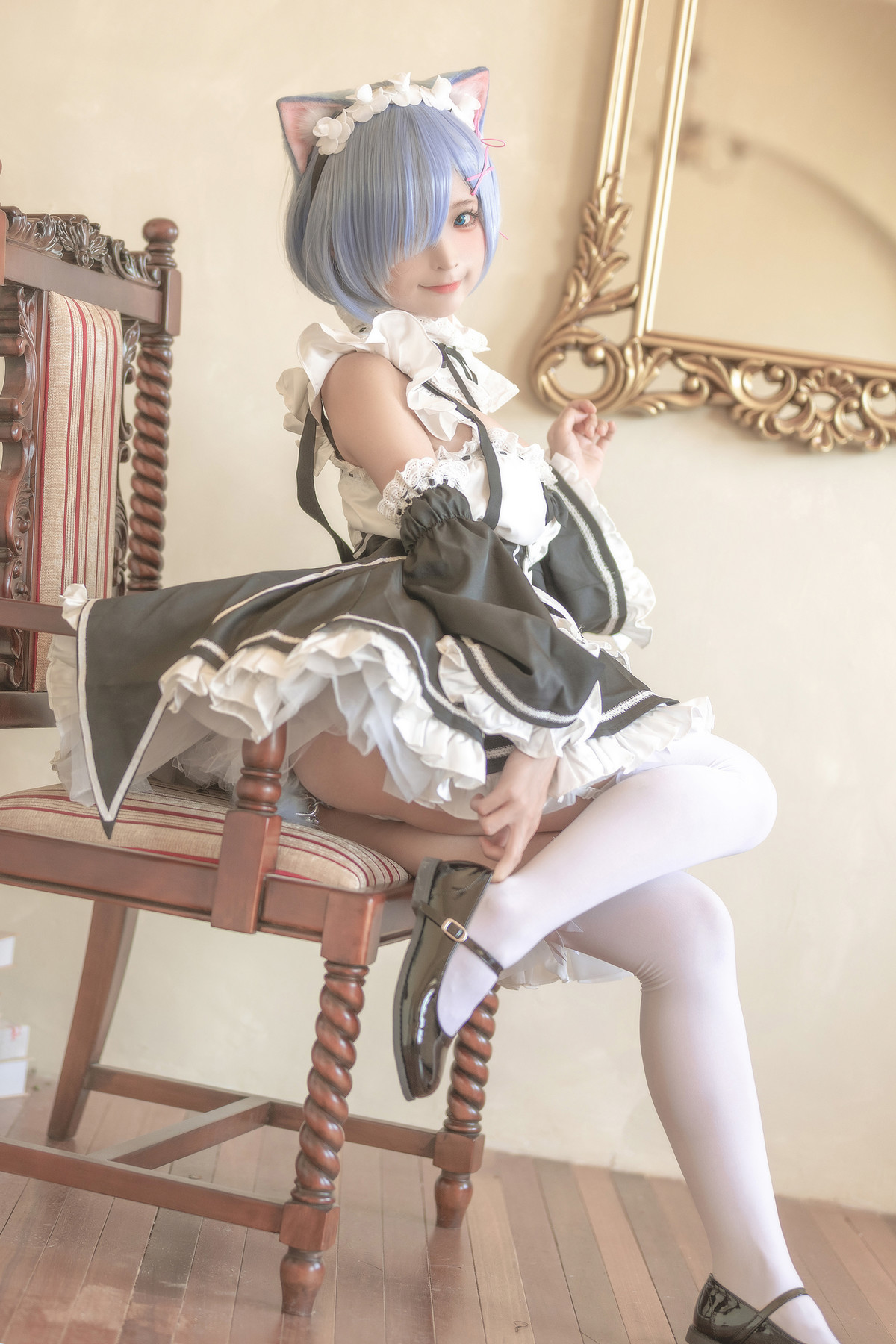 蠢沫沫 Cosplay 雷姆(14)