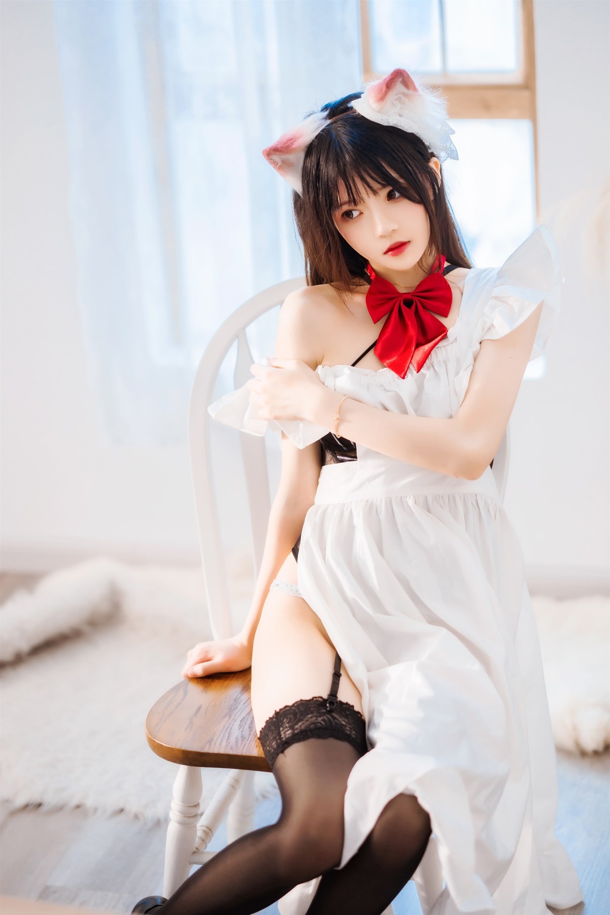 桜桃喵 Cosplay 长裙妹抖(10)