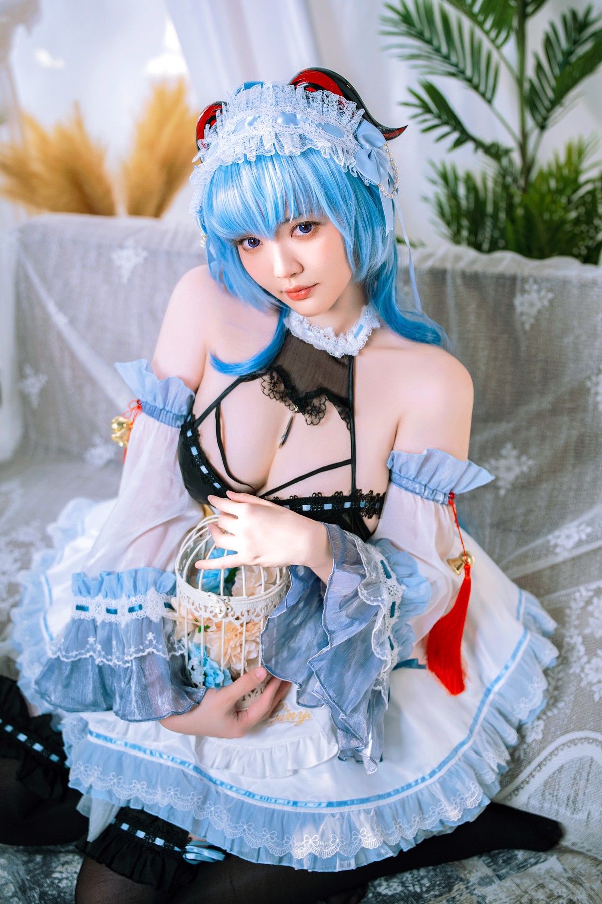 Cosplay Ying Tze 甘雨 Ganyu Maid(2)