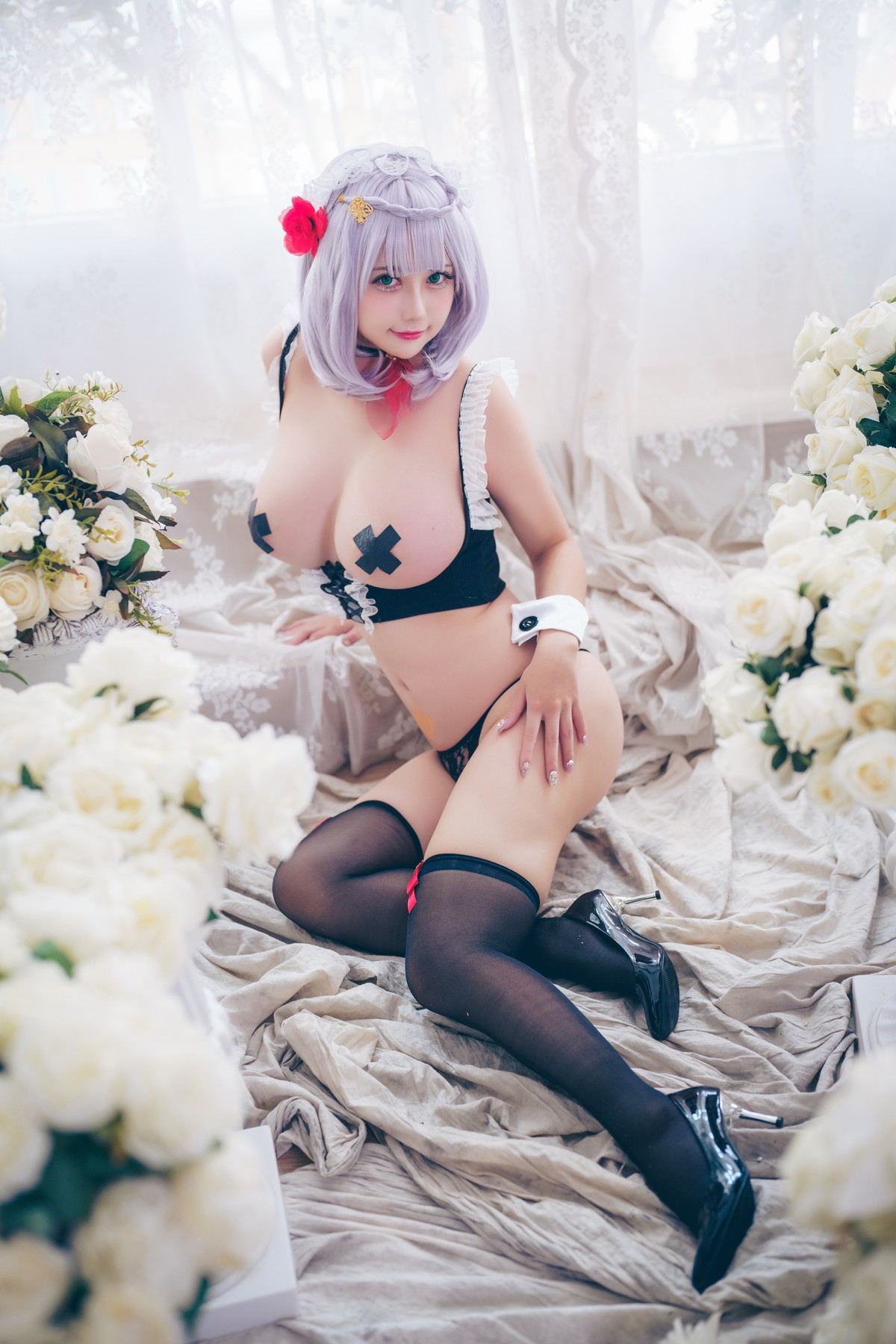 Cosplay 沖田凜花Rinka Noelle Lingerie(15)