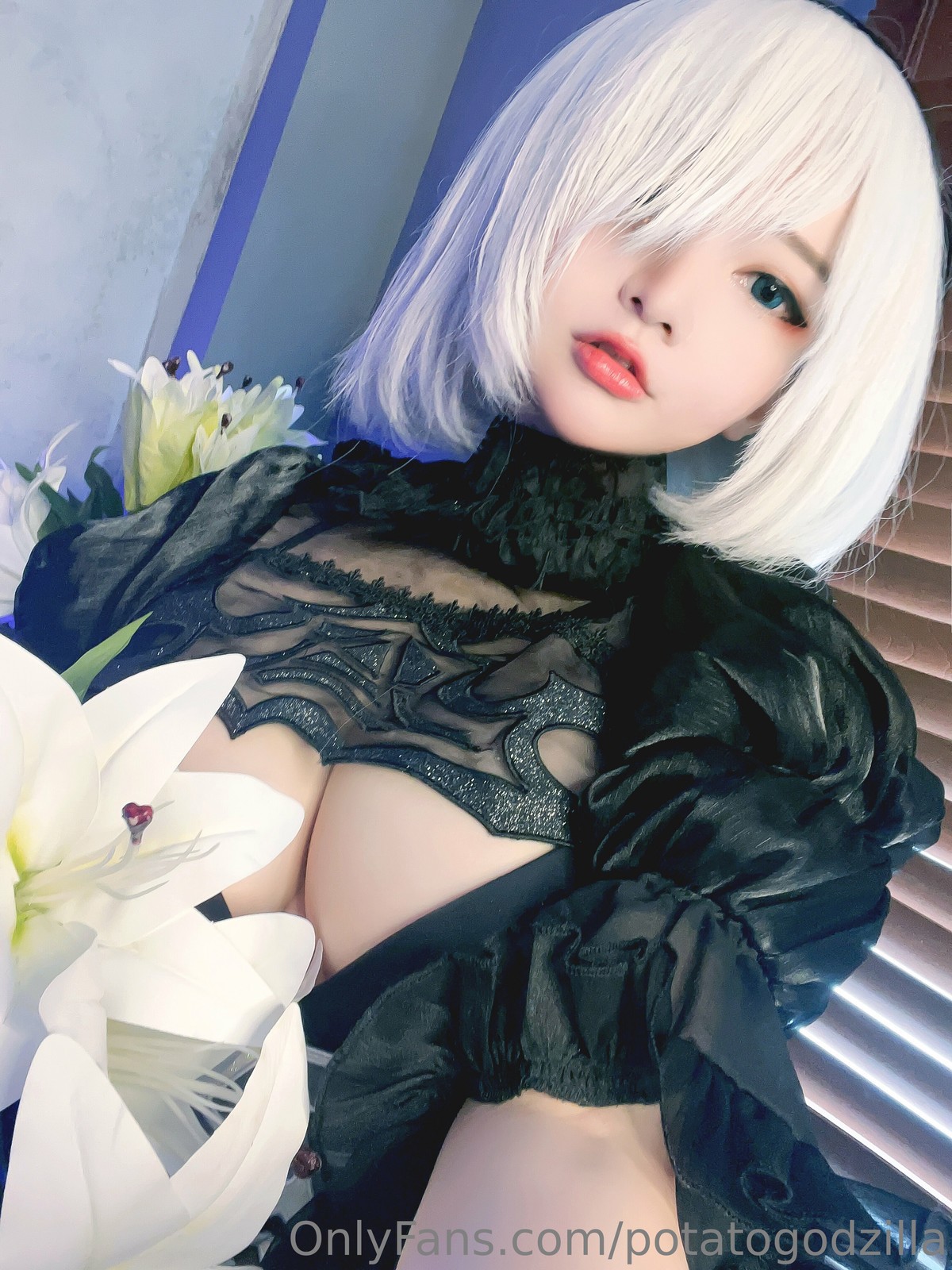 Cosplay Potato Godzilla 2B Bride(2)