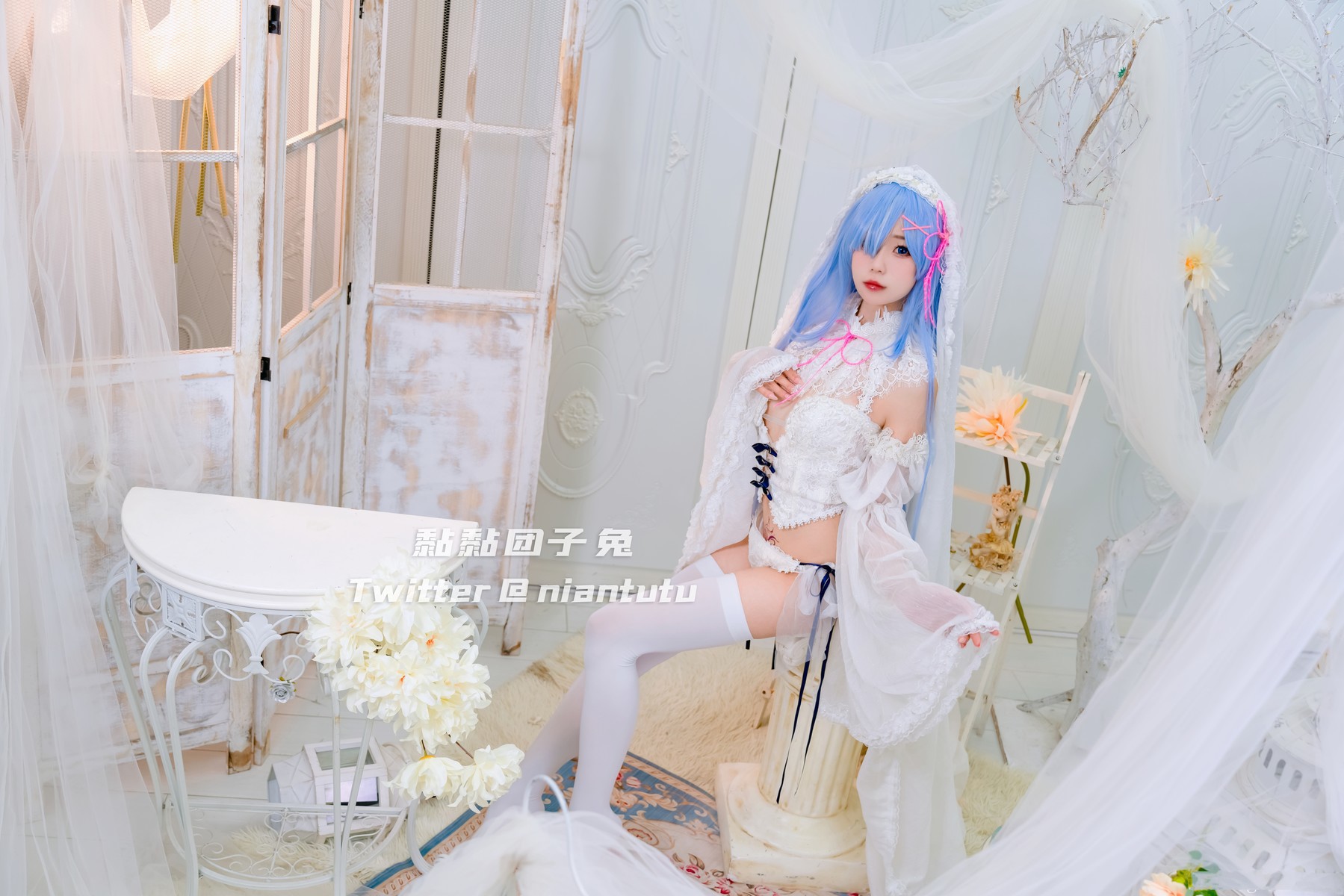 Cosplay 黏黏团子兔 长发蕾姆(3)