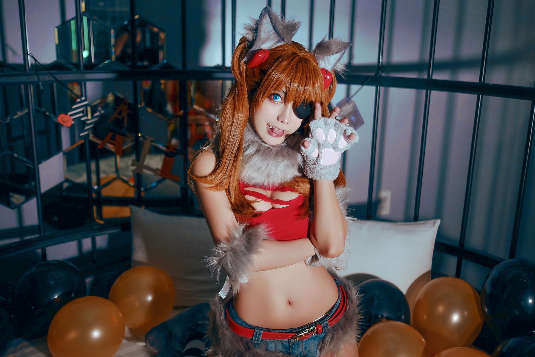 MingTao 明桃 Cosplay Asuka Werewolf(5)