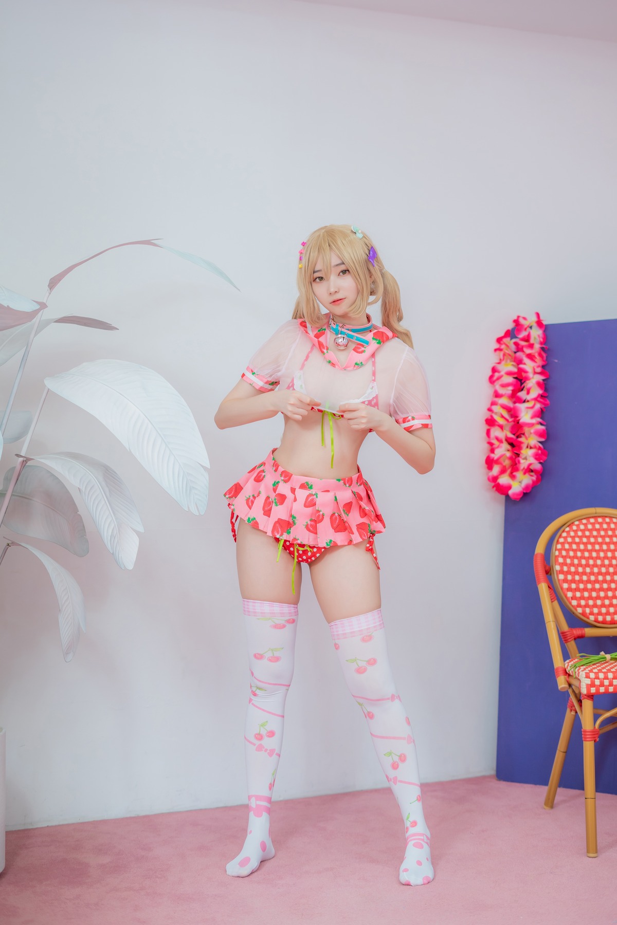 Bambi 밤비, [CreamSoda] Over knee socks Set.01(2)