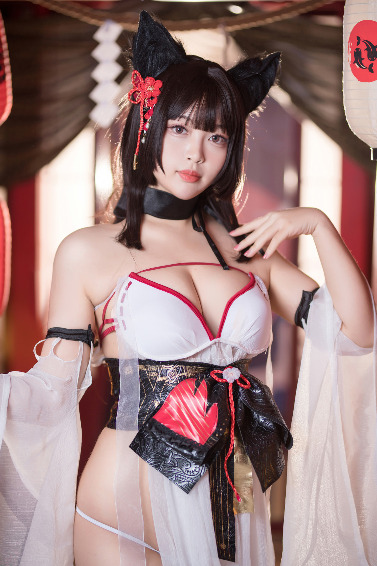 Cosplay 白烨 湿身天诚泳装(19)