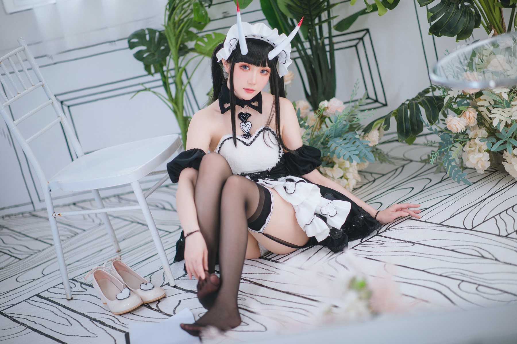 Cosplay 瓜希酱 能代女仆(18)