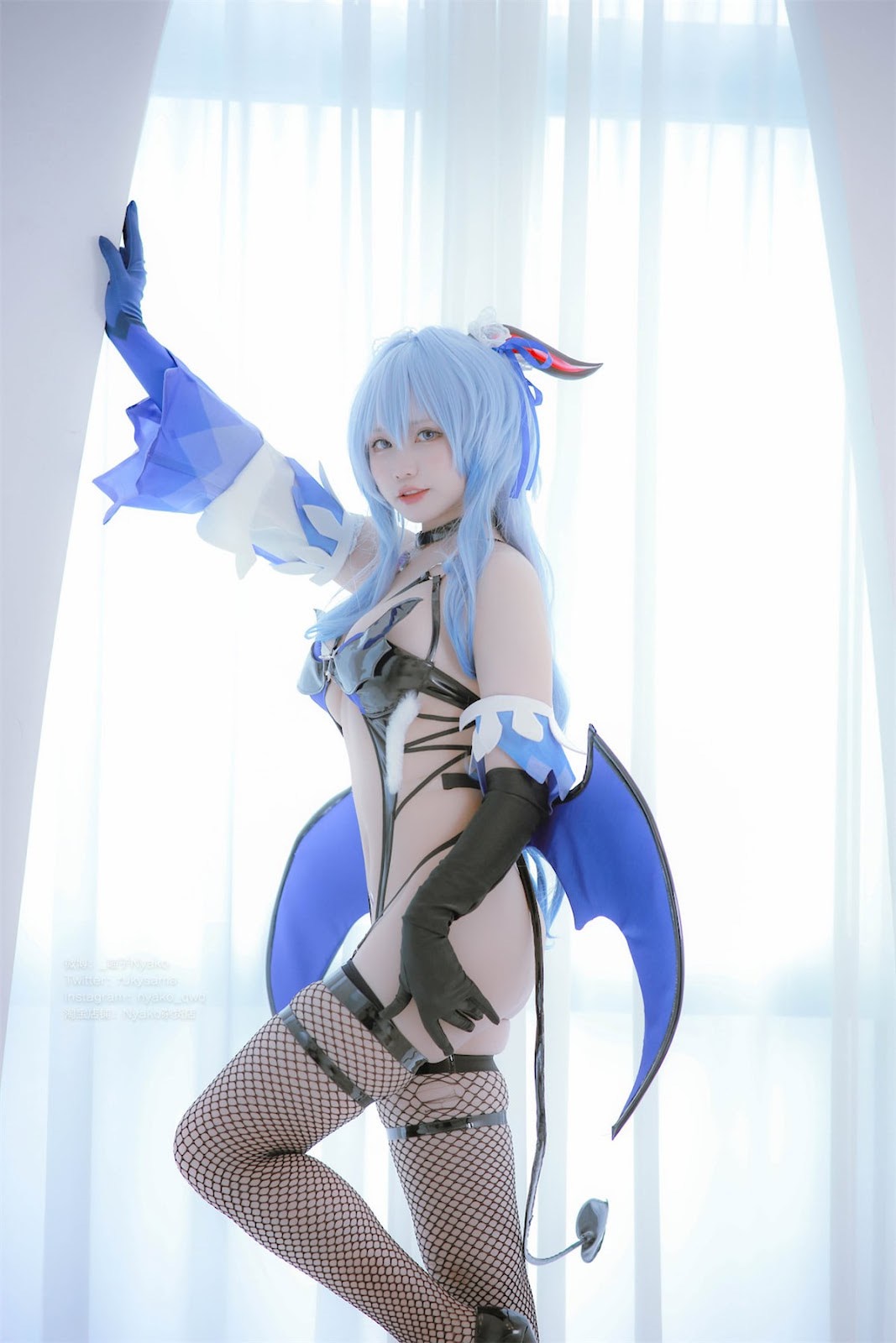 Cosplay Nyako喵子 原神 甘雨魅魔(19)