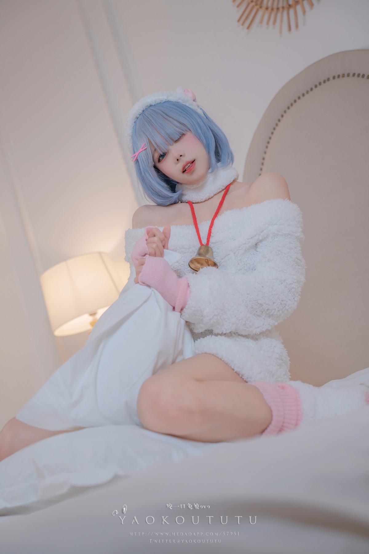 Cosplay 黏黏团子兔 T3特典 蕾姆咩咩(24)