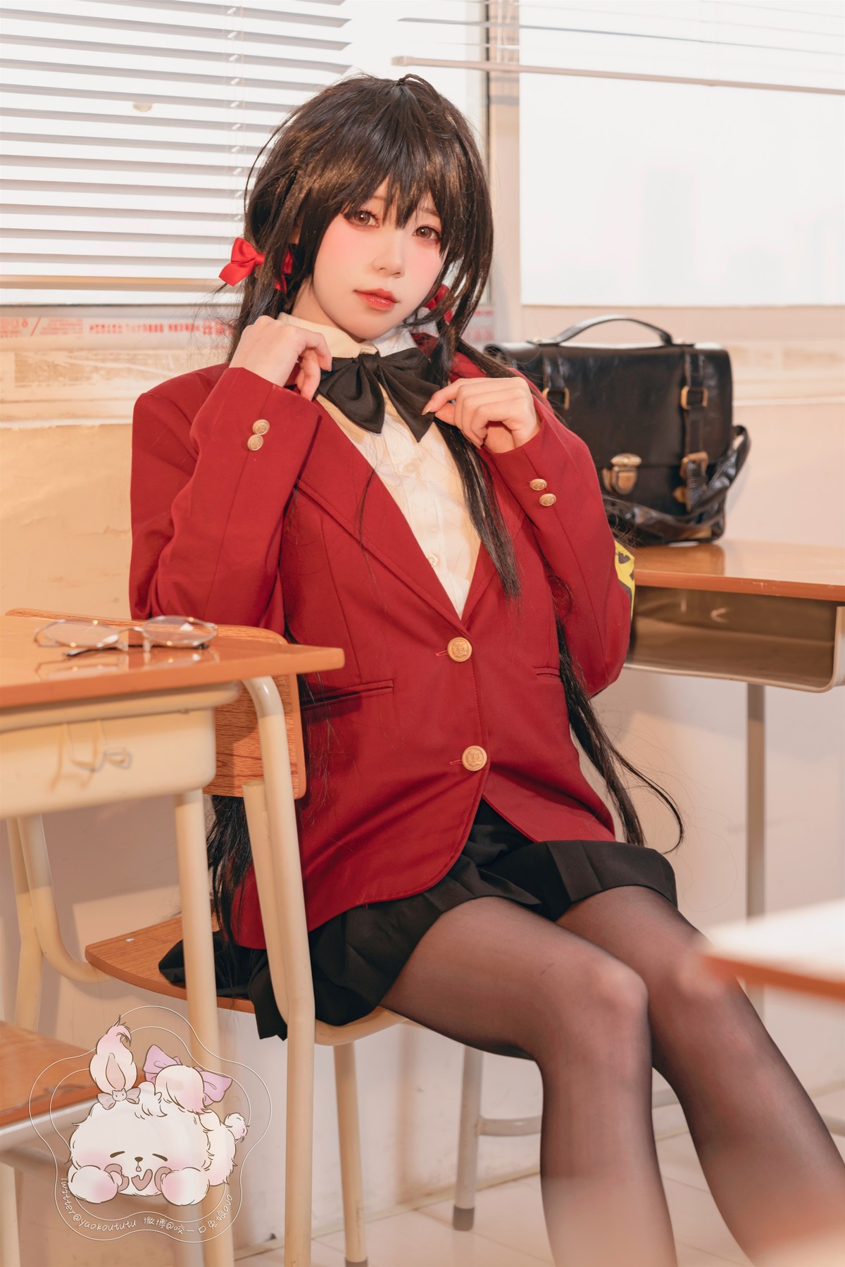 Cosplay 咬一口兔娘 风纪委员大凤 Set.01(18)