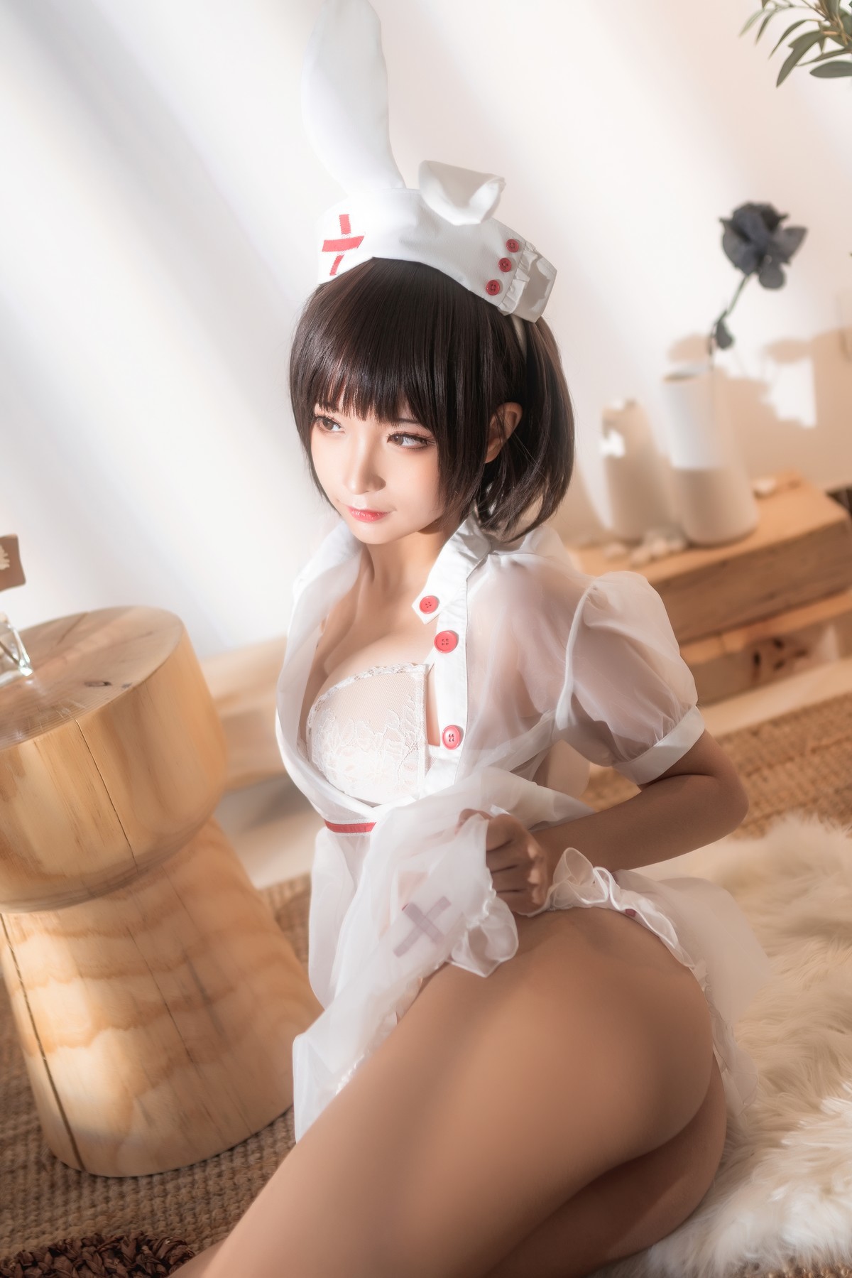 Cosplay 蠢沫沫 Chunmomo 透明护士(21)