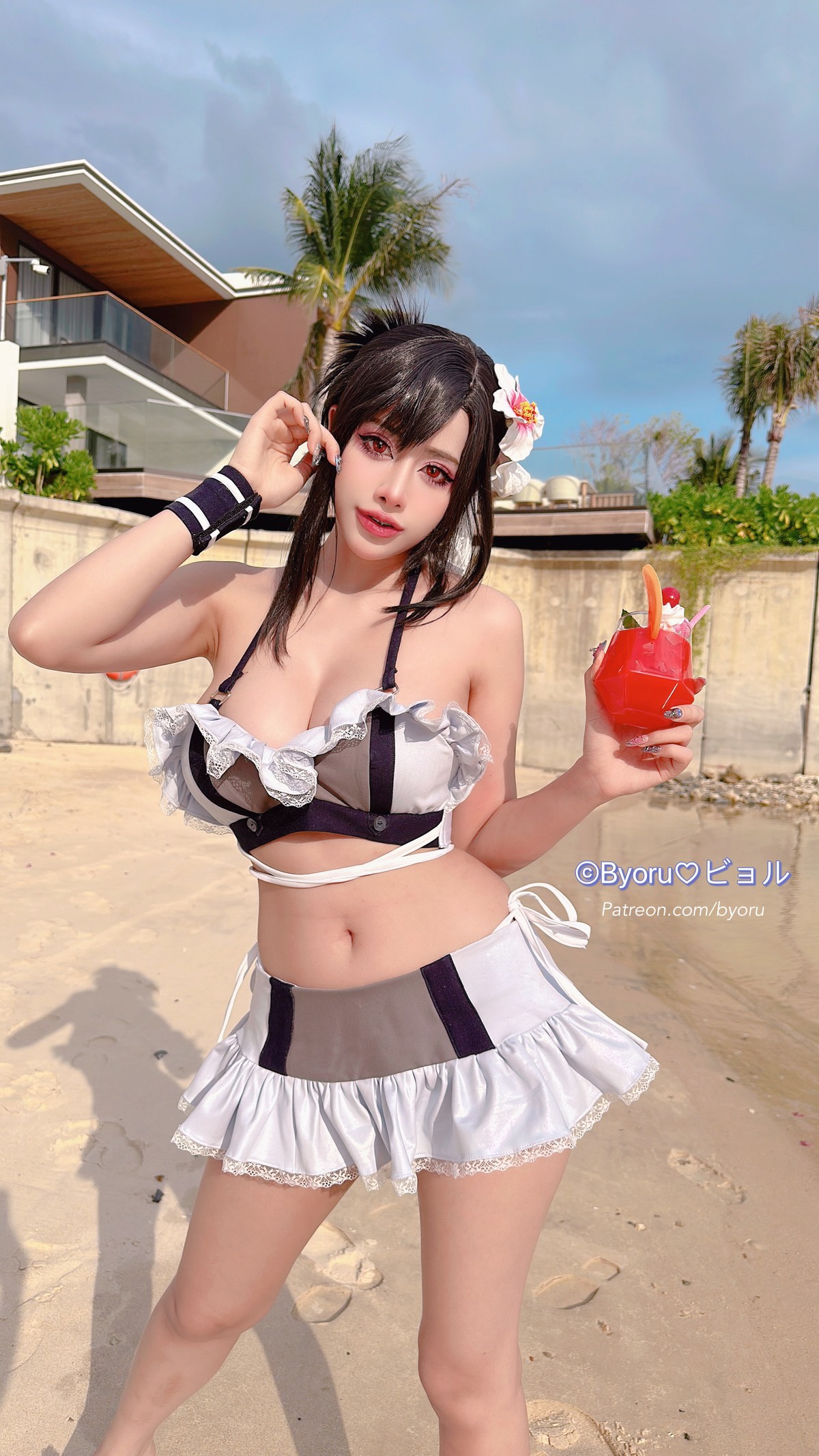 Cosplay 日本性感萝莉Byoru Tifa FF7r Bikini(38)