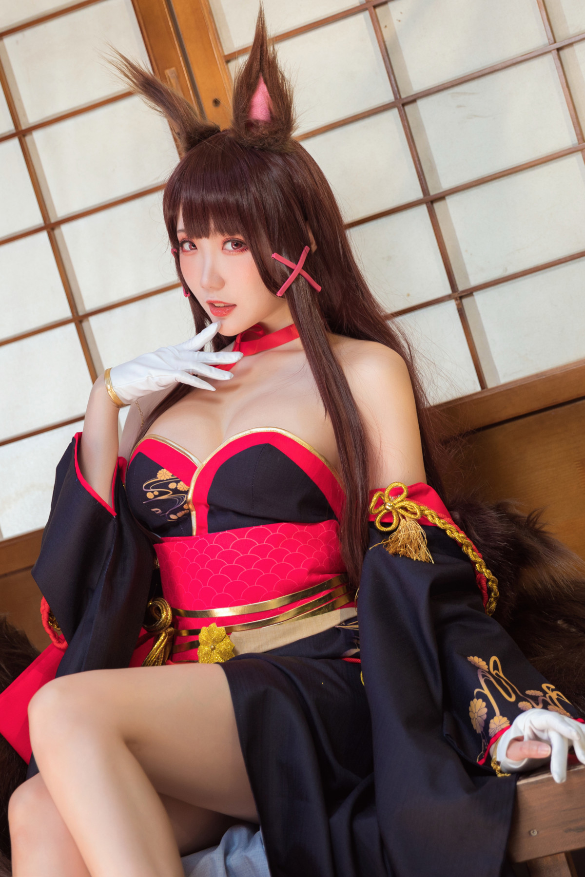 Cosplay 瓜希酱 赤城 Akagi(30)