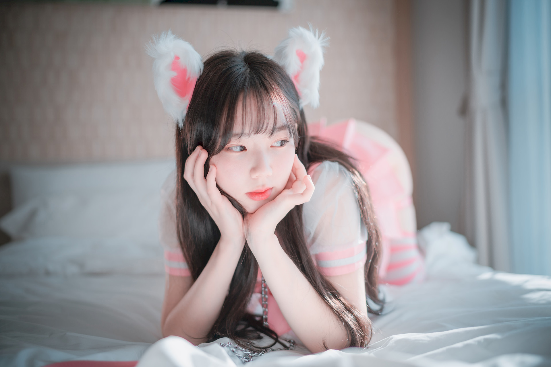 Myua 뮤아, [DJAWA] Catgirl in Pink Set.01(23)