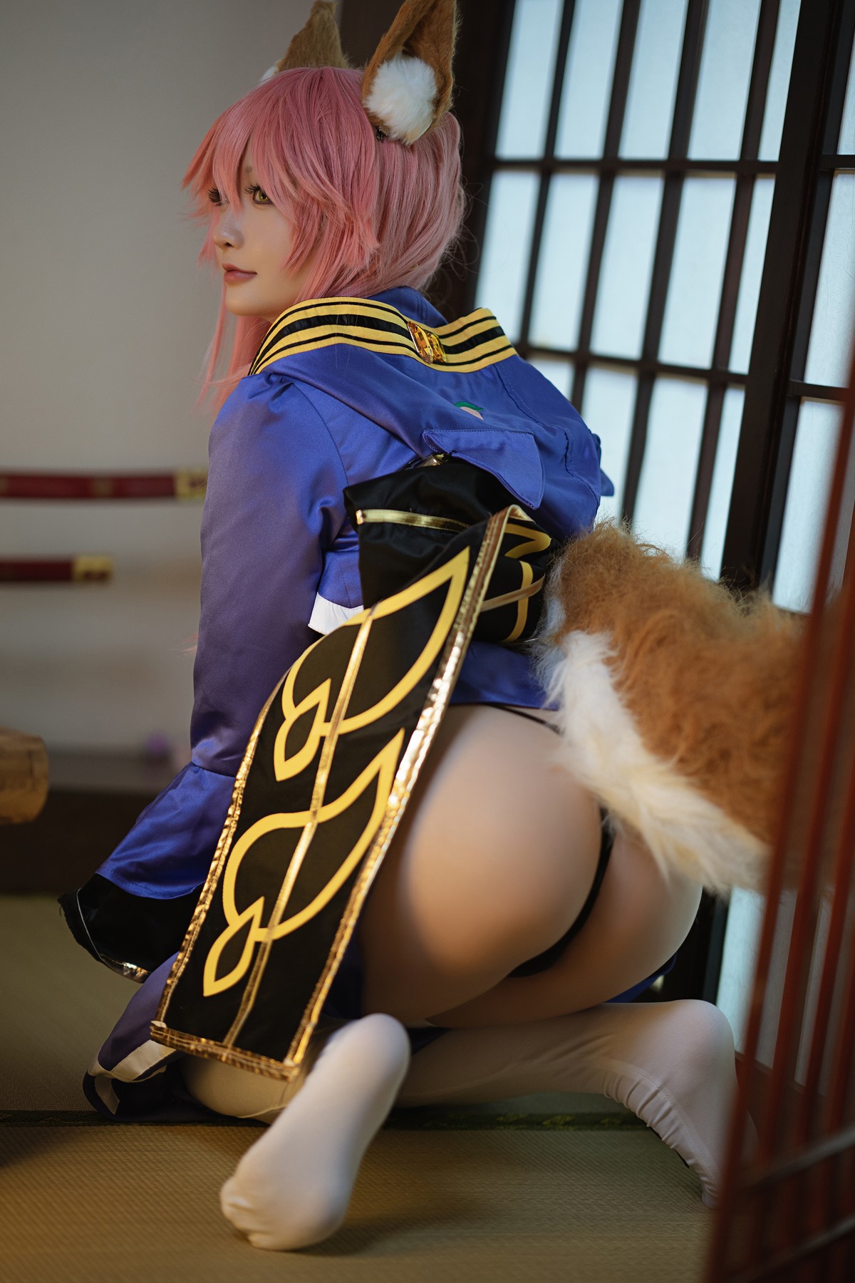 Cosplay 星之迟迟Hoshilily 玉藻前忠犬蓄势待发(14)