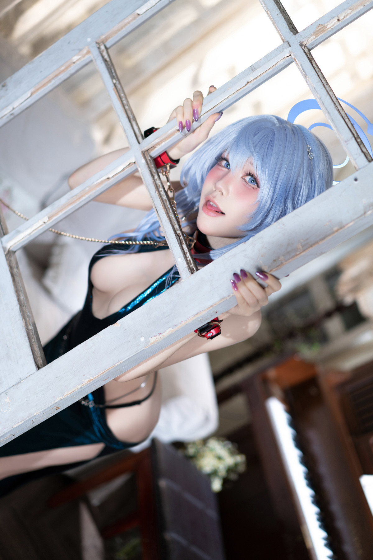 Cosplay 水淼Aqua 碧蓝档案 天雨亚子礼服 Set.02(45)