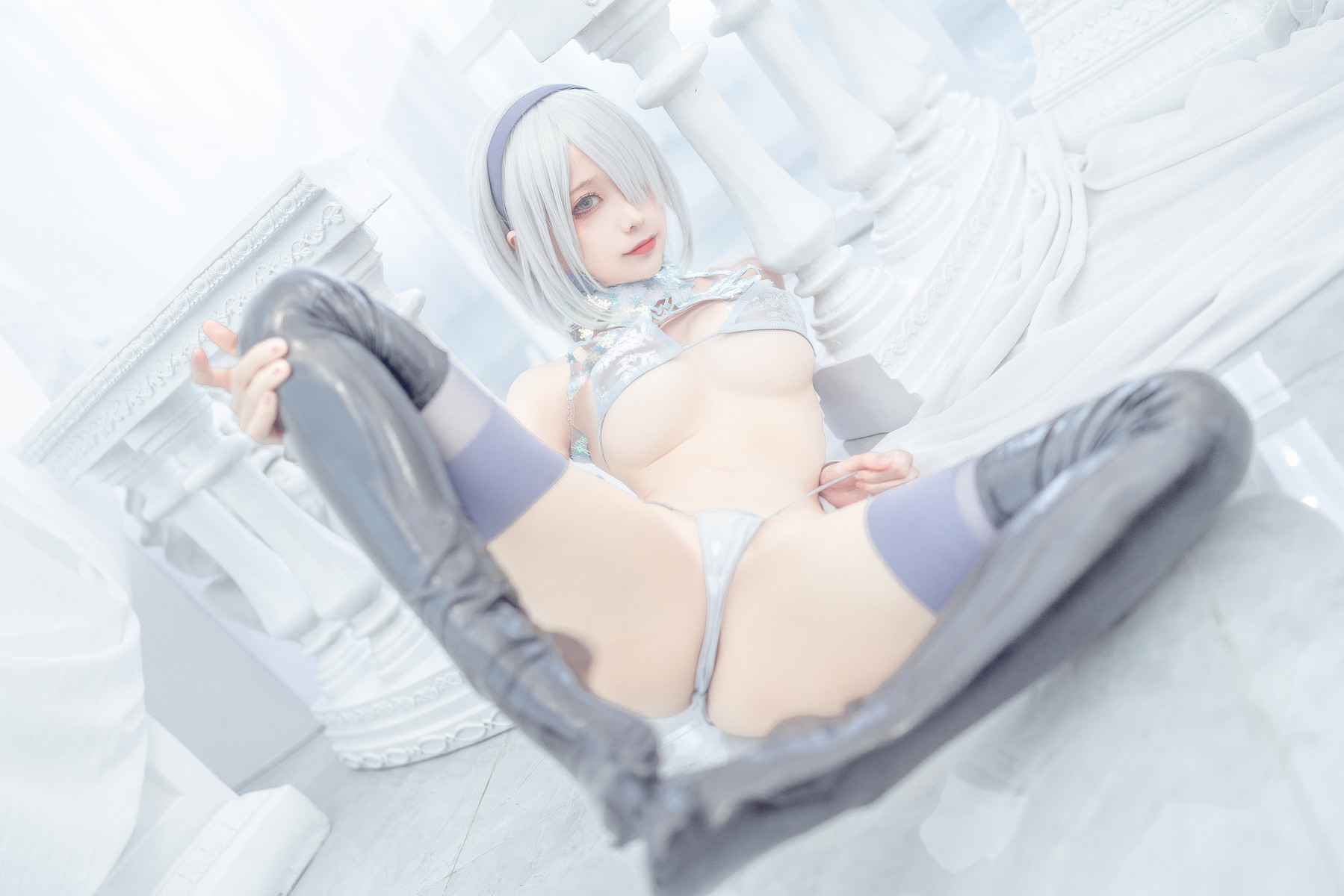 蠢沫沫 Cosplay 2b 冰雪 ice and snow(33)