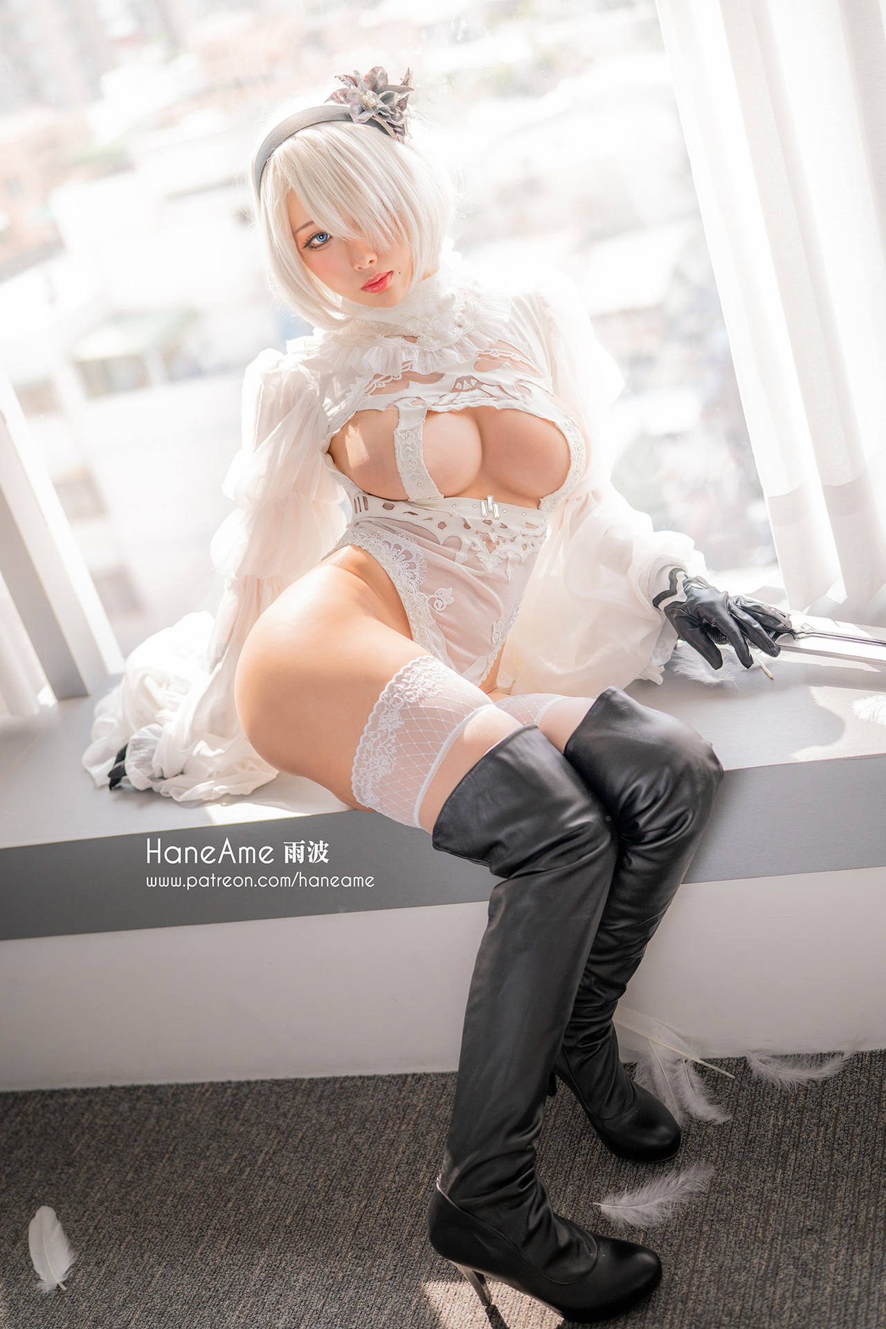 [HaneAme 雨波] 2B Wedding Dress Version(16)