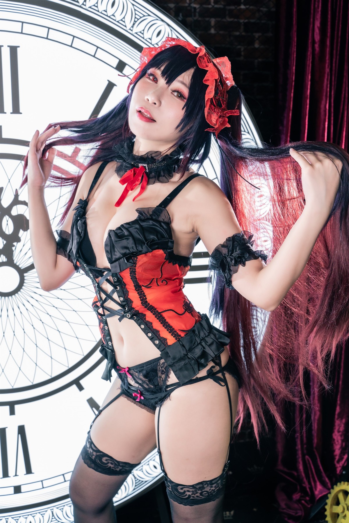 Cosplay 小琪Aki 时崎狂三 Kurumi Tokisaki(24)