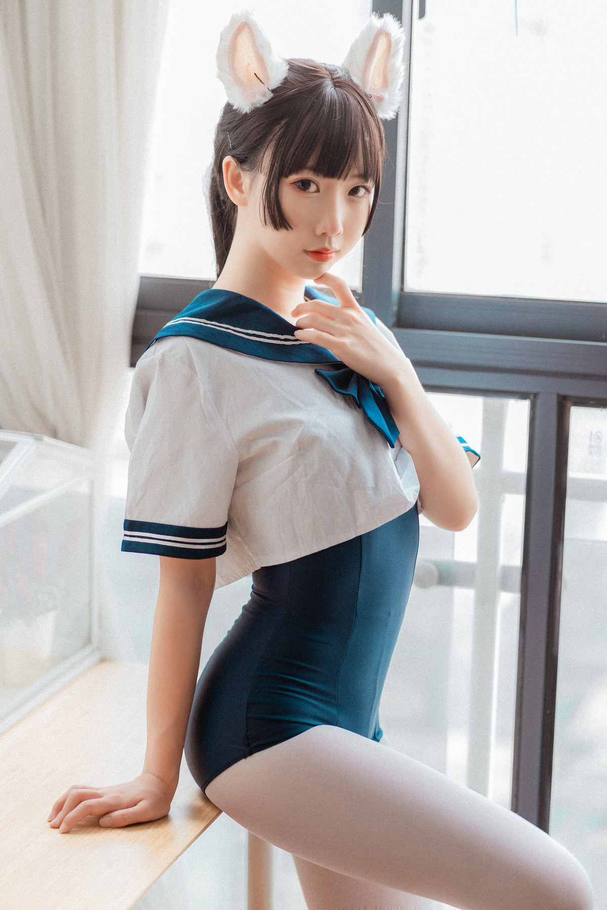 Cosplay 面饼仙儿 水手服 死库水(5)