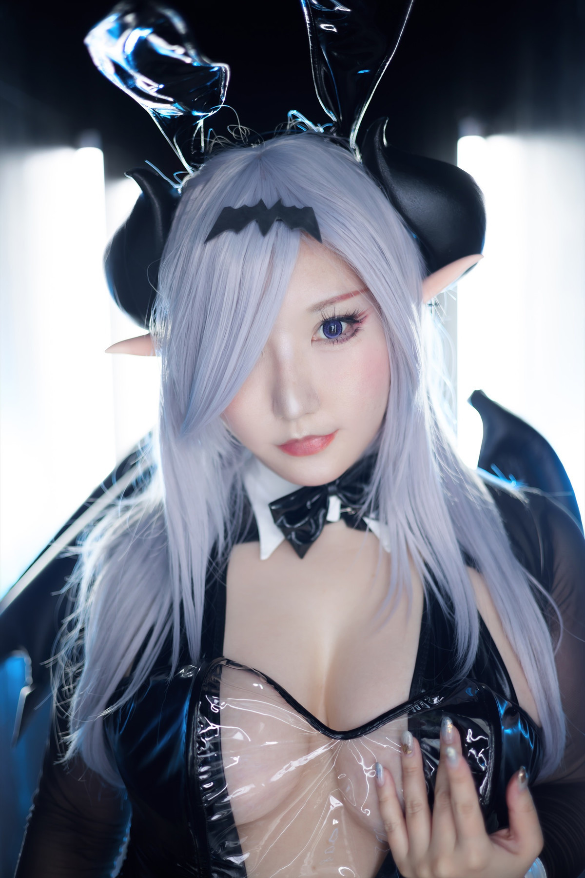 Cosplay SAKUサク See-through Bunny Succubus Set.02(17)