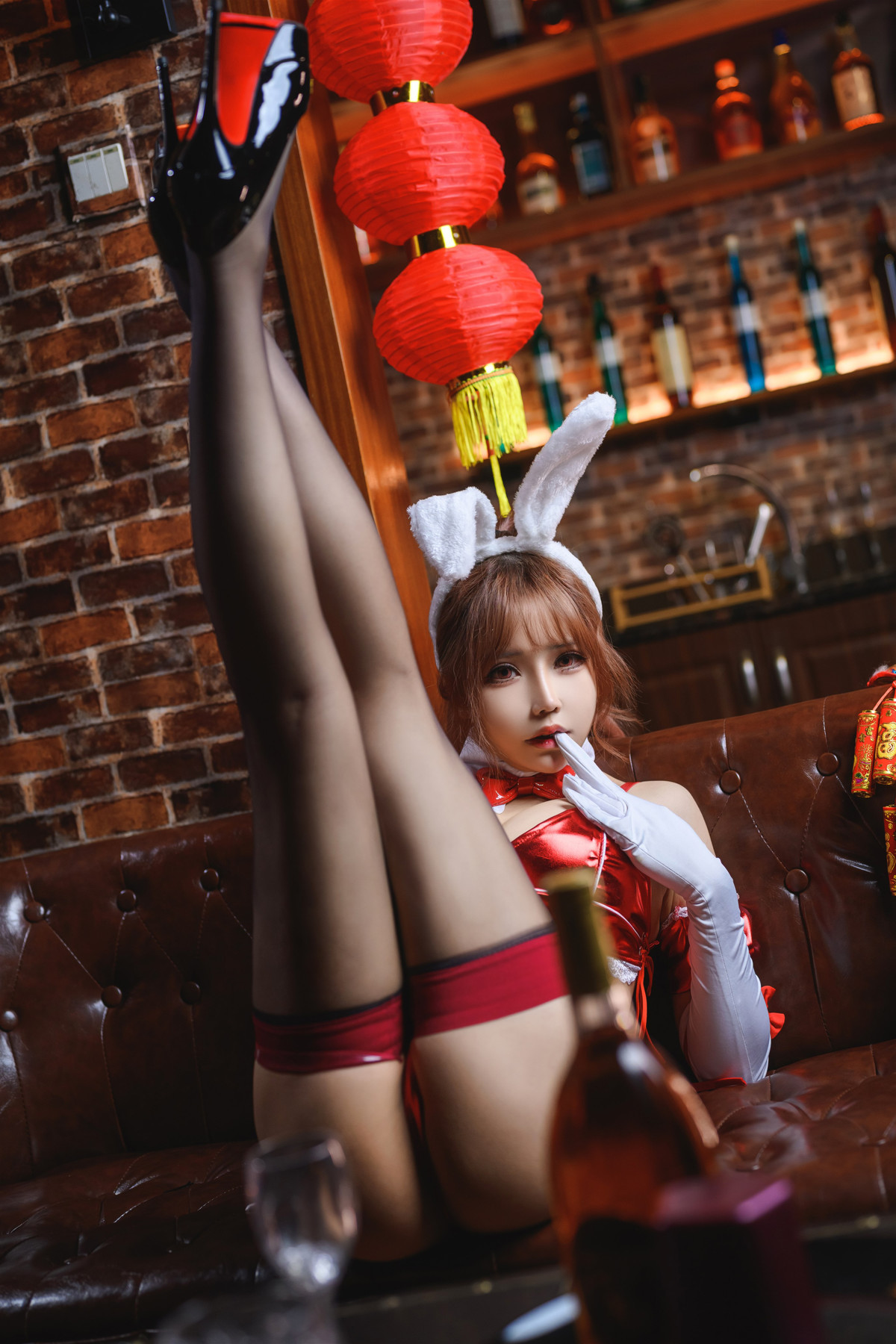 Cosplay 抱走莫子aa 兔色撩人 Rabbit(18)