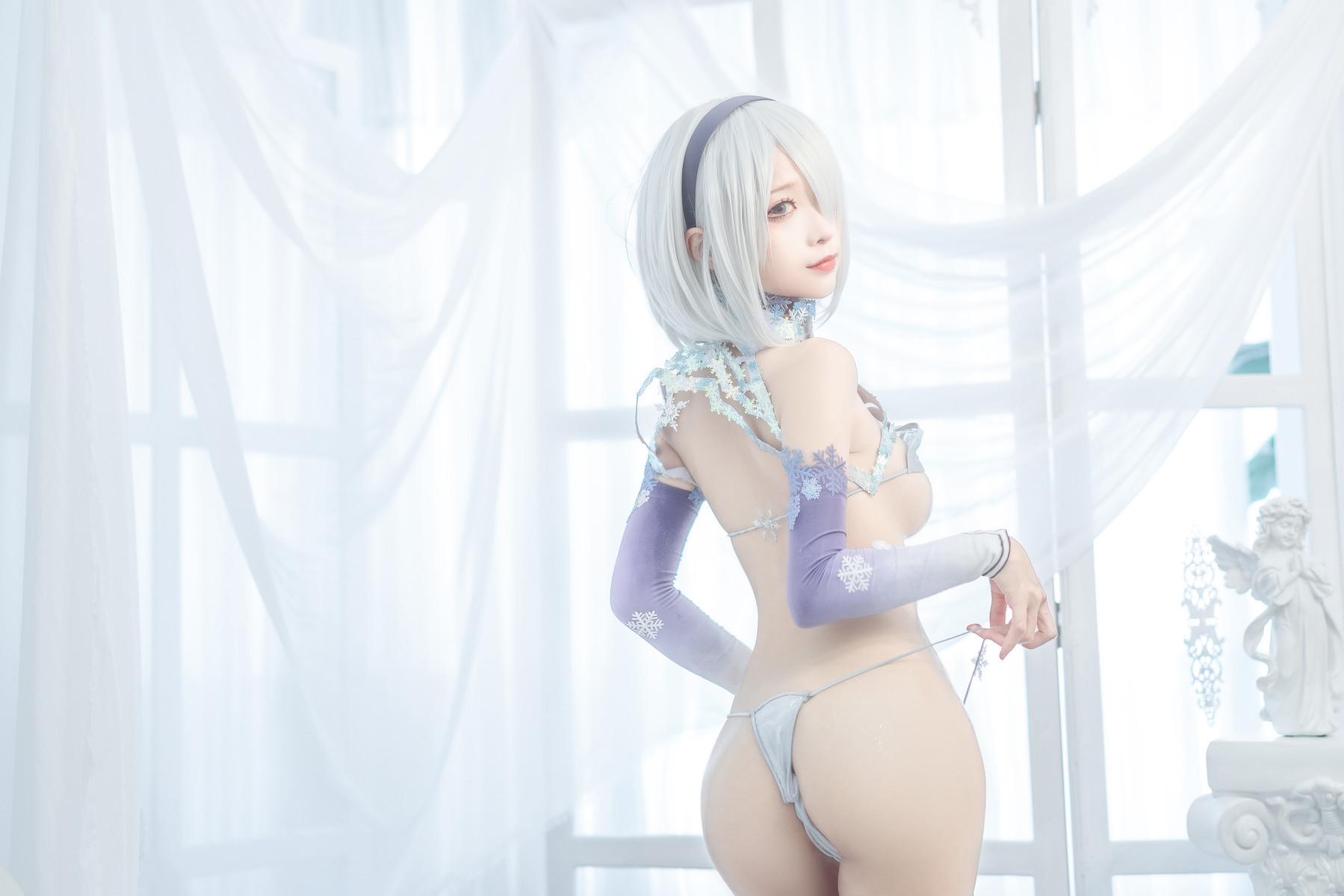 蠢沫沫 Cosplay 2b 冰雪 ice and snow(15)