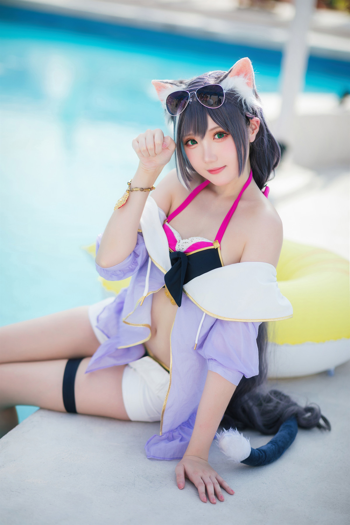 Cosplay 瓜希酱 公主连结 凯露夏日 Kyaru(5)