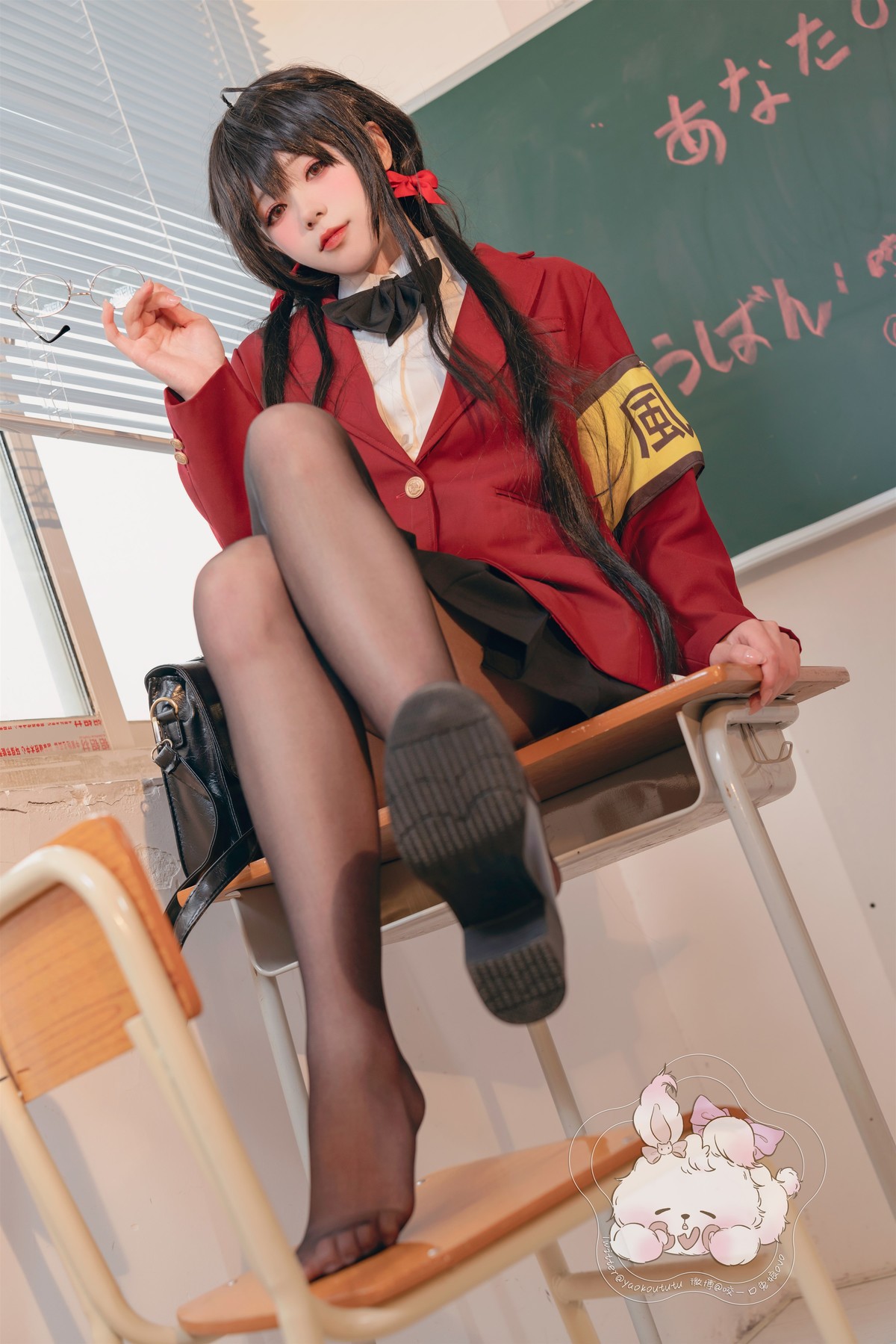 Cosplay 咬一口兔娘 风纪委员大凤 Set.01(28)