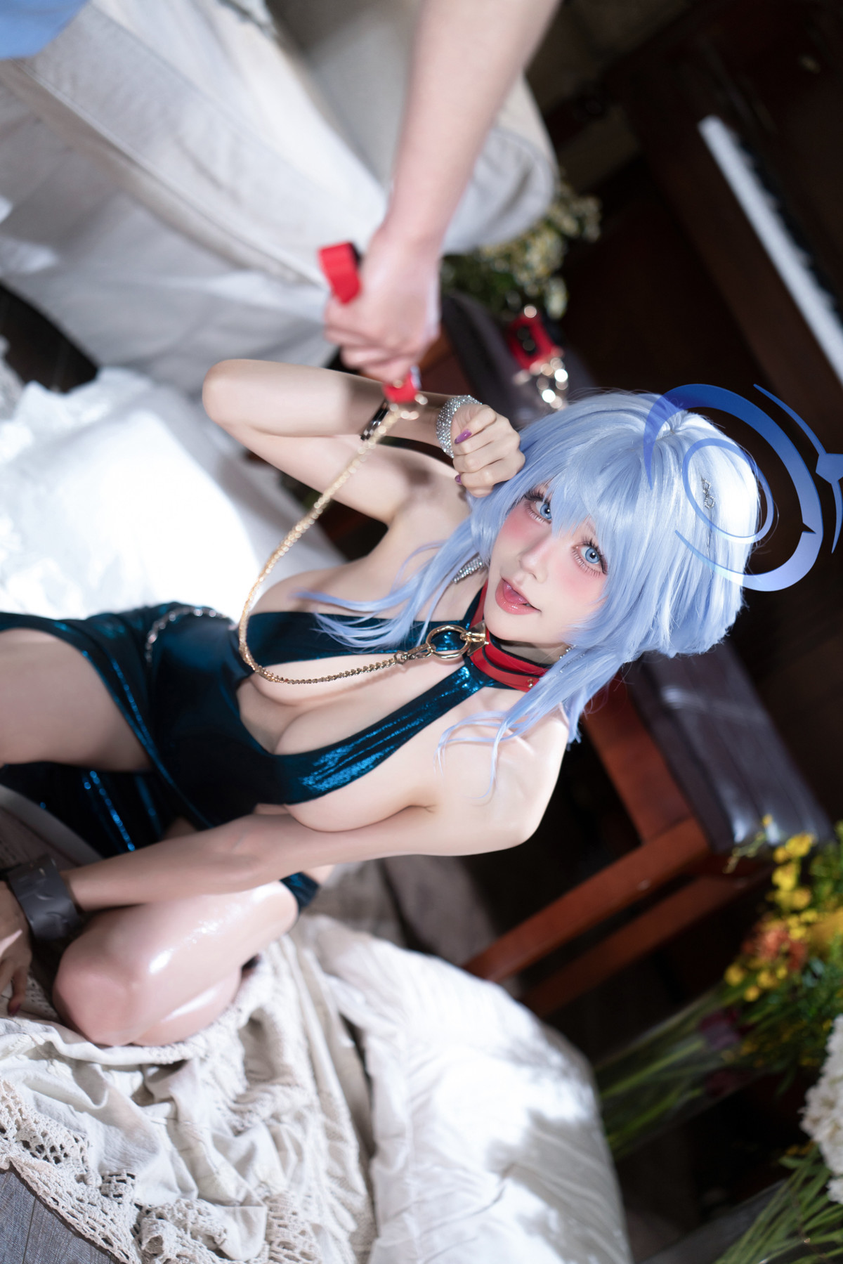 Cosplay 水淼Aqua 碧蓝档案 天雨亚子礼服 Set.02(13)