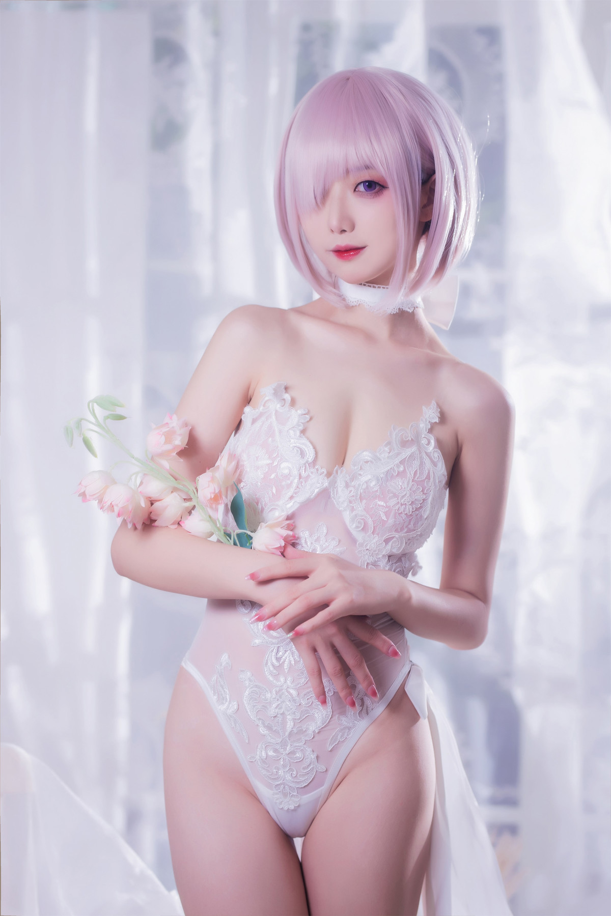 Cosplay 封疆疆v 婚纱玛修(25)