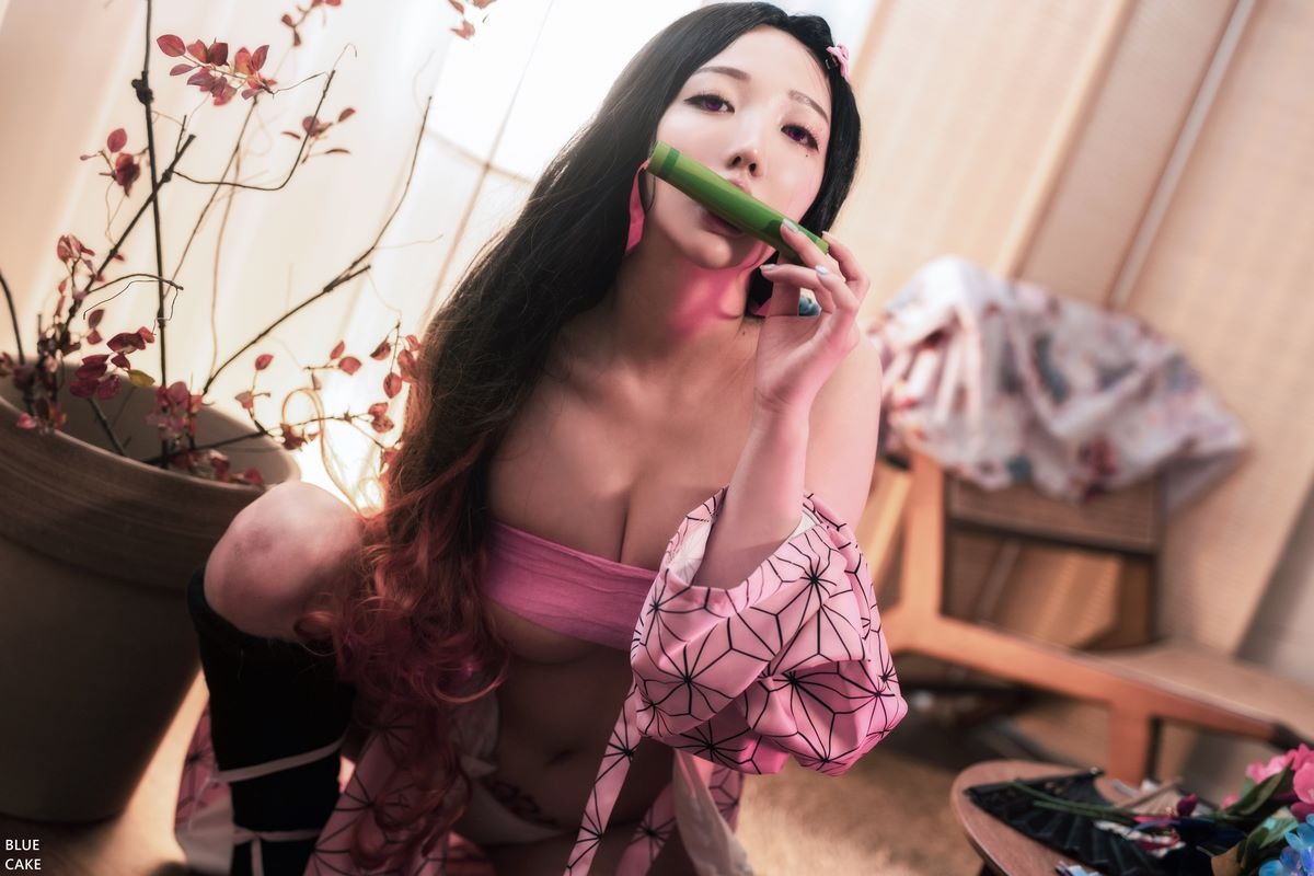 [Cos]손예은(孫樂樂)-021 [BLUECAKE] PINK ONI[100P](28)