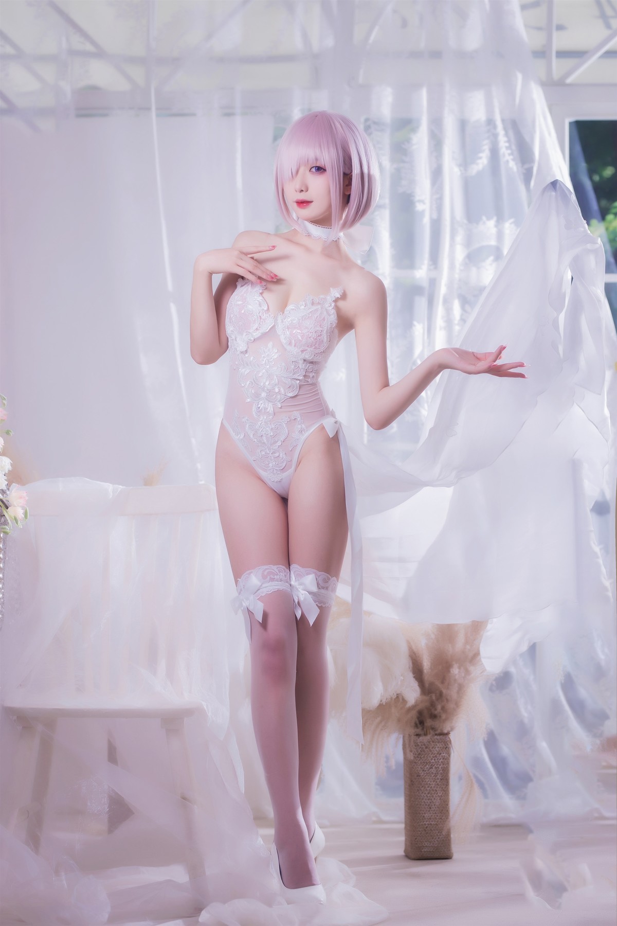 Cosplay 封疆疆 婚纱玛修 Wedding Dress(21)