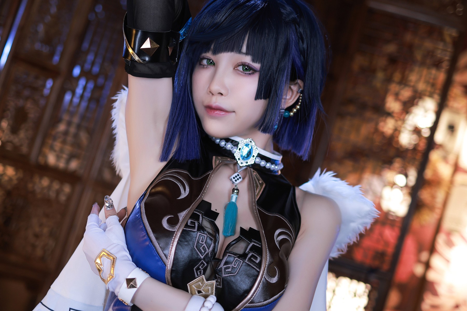 水淼aqua Cosplay 夜兰 Yelan(9)