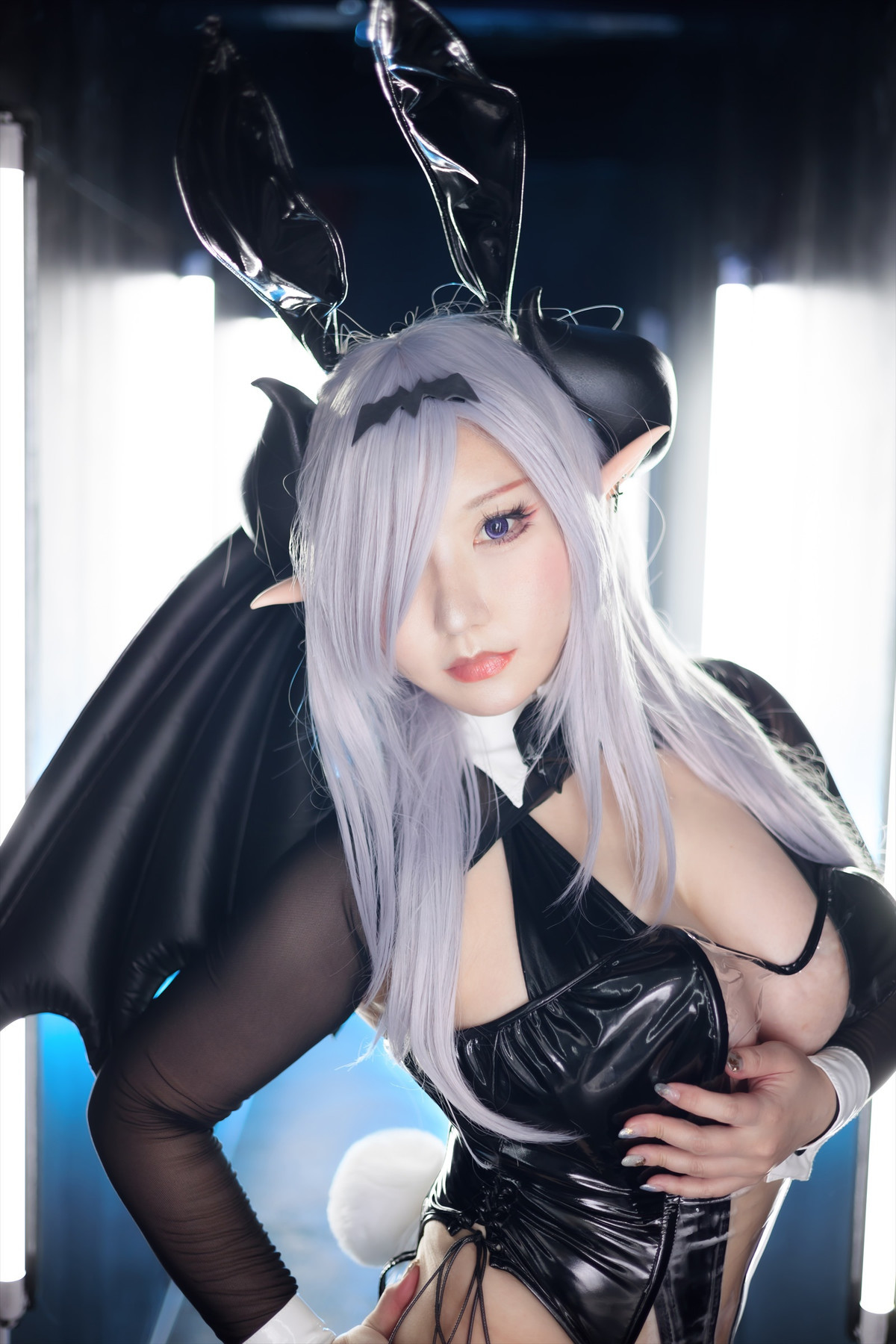 Cosplay SAKUサク See-through Bunny Succubus Set.01(2)